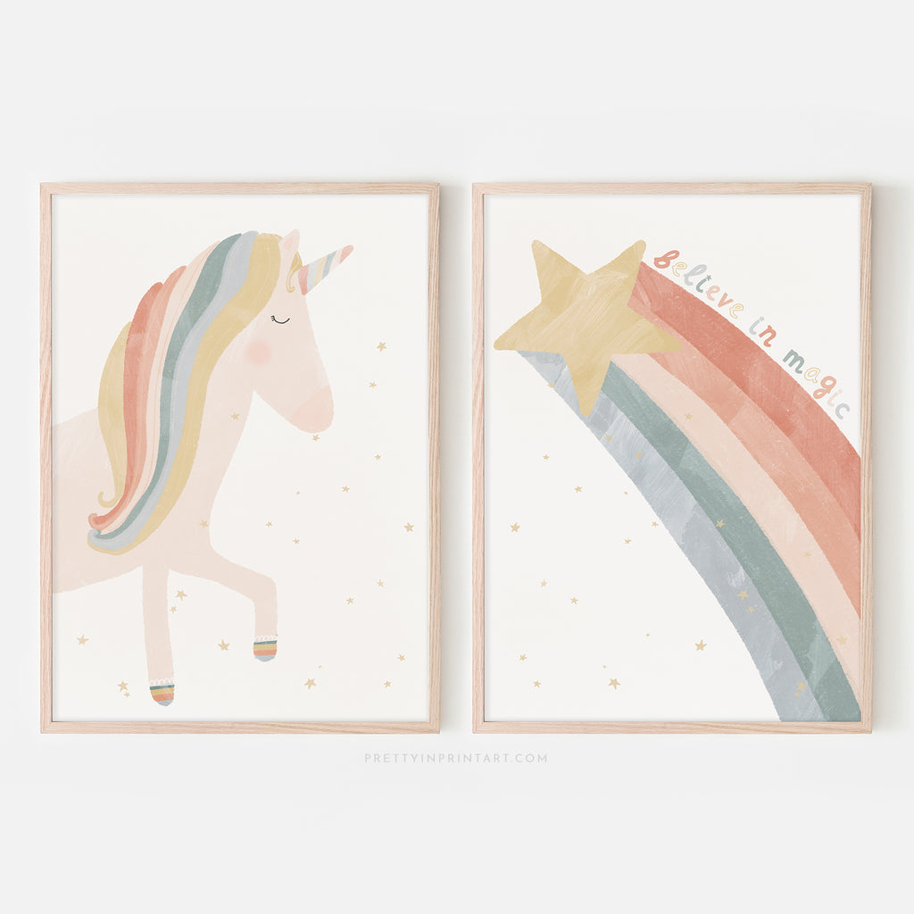 Unicorn Printable Art, Unicorn Art Print, Children's Room Decor, Girl  Nursery Art Print, Unicorn Print, Unicorn Art, Unicorn Quote Art Magic -   New Zealand