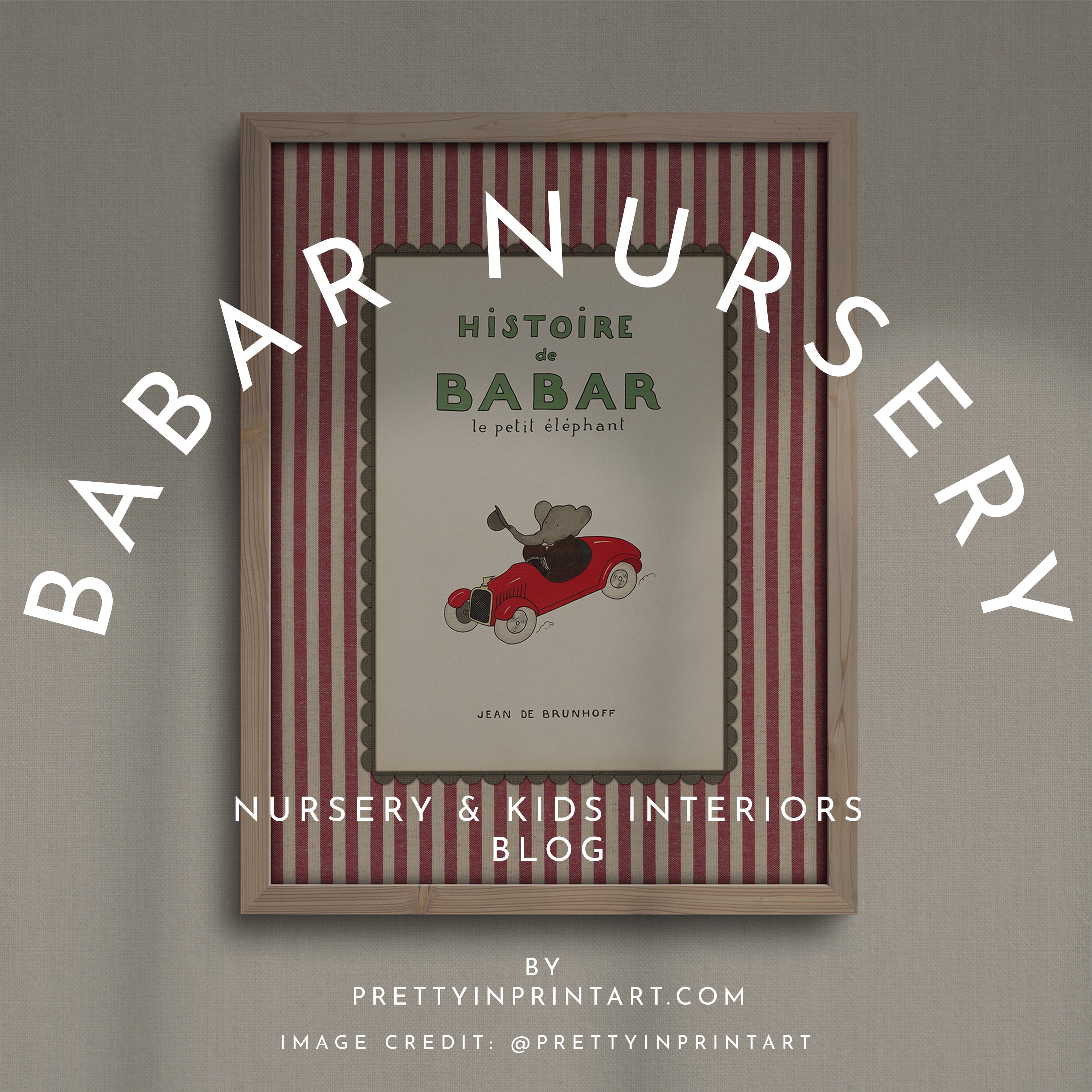 Babar Inspired Vintage Nursery Decor