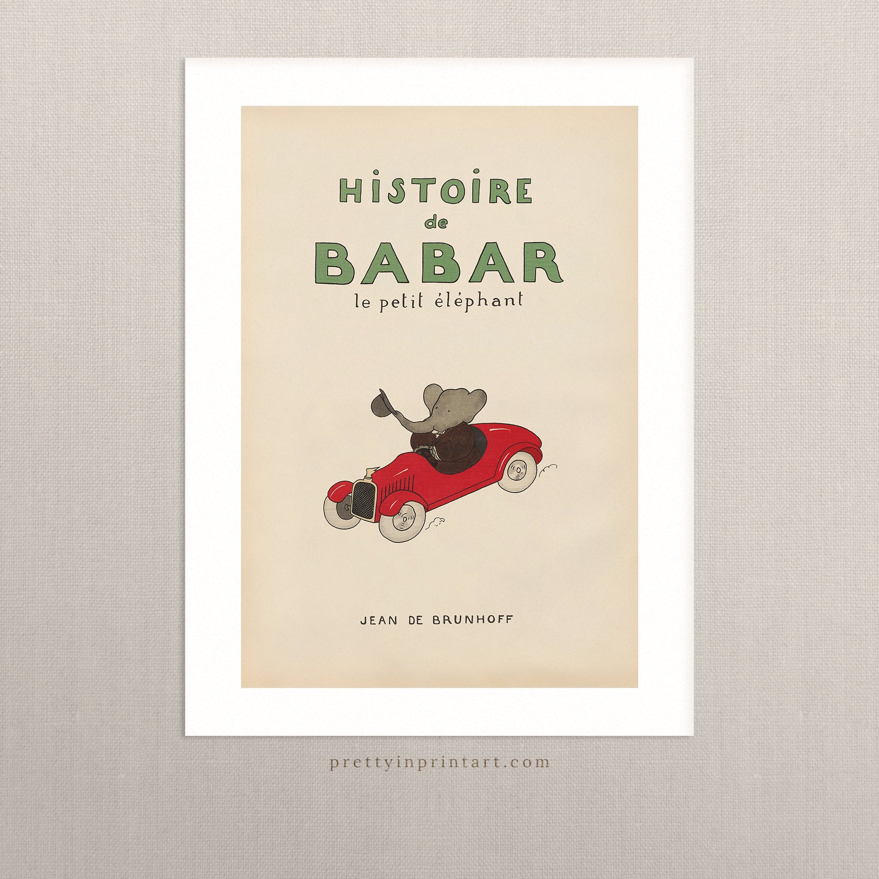 Babar Vintage Art 00101 | Ungerahmt