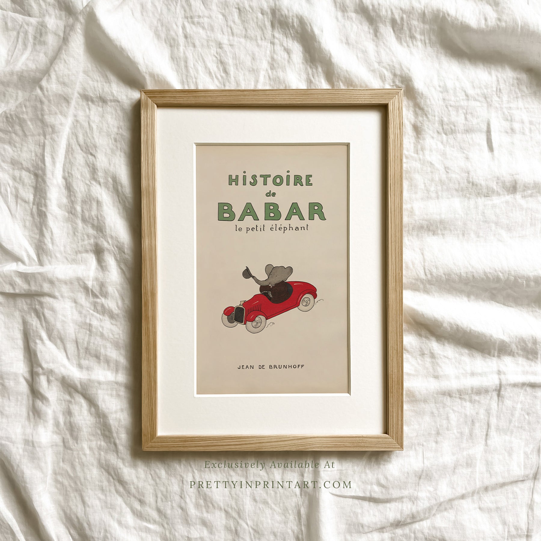 Babar Vintage Art 00101 |  Framed & Mounted Print