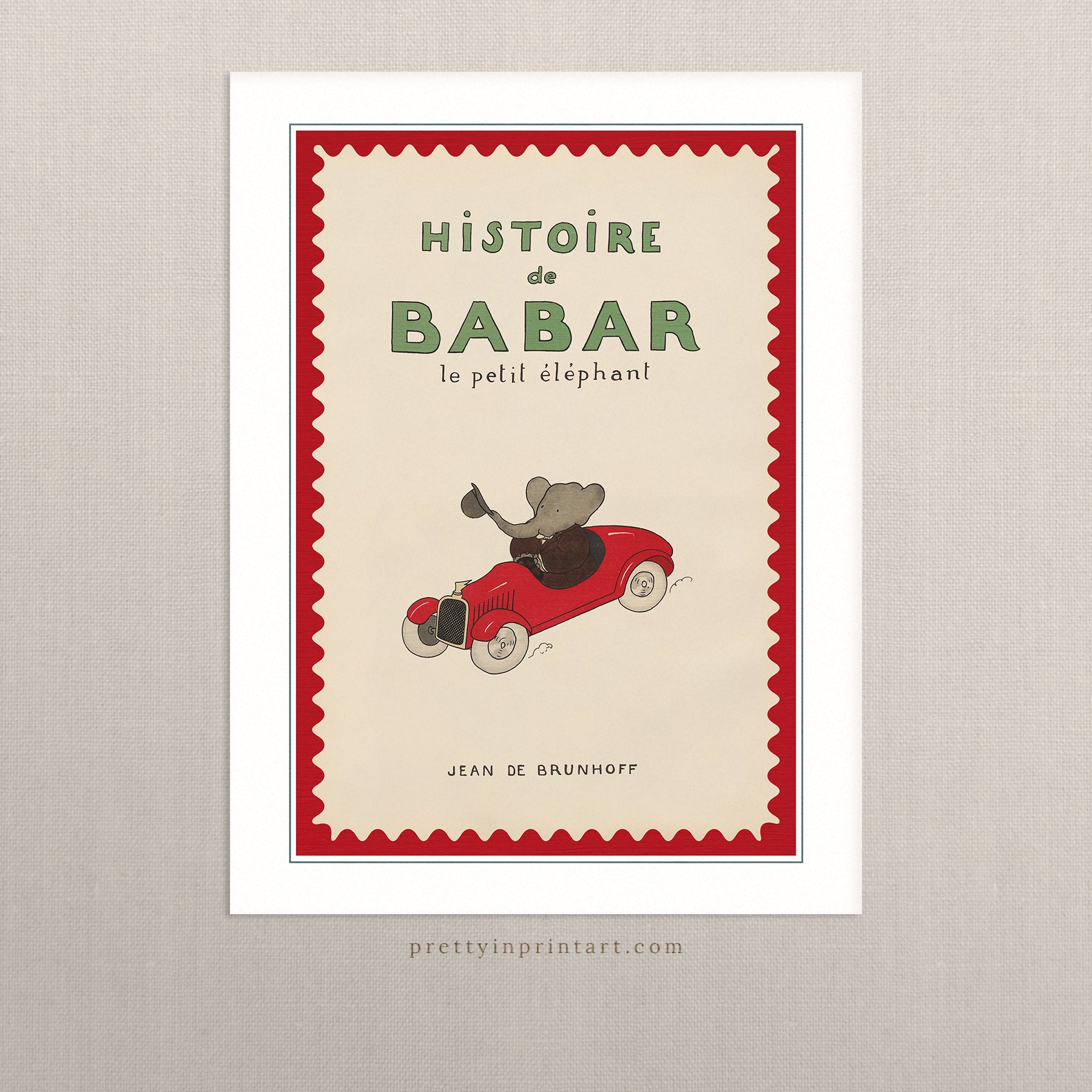 Babar Vintage Art 001011 | Ungerahmt