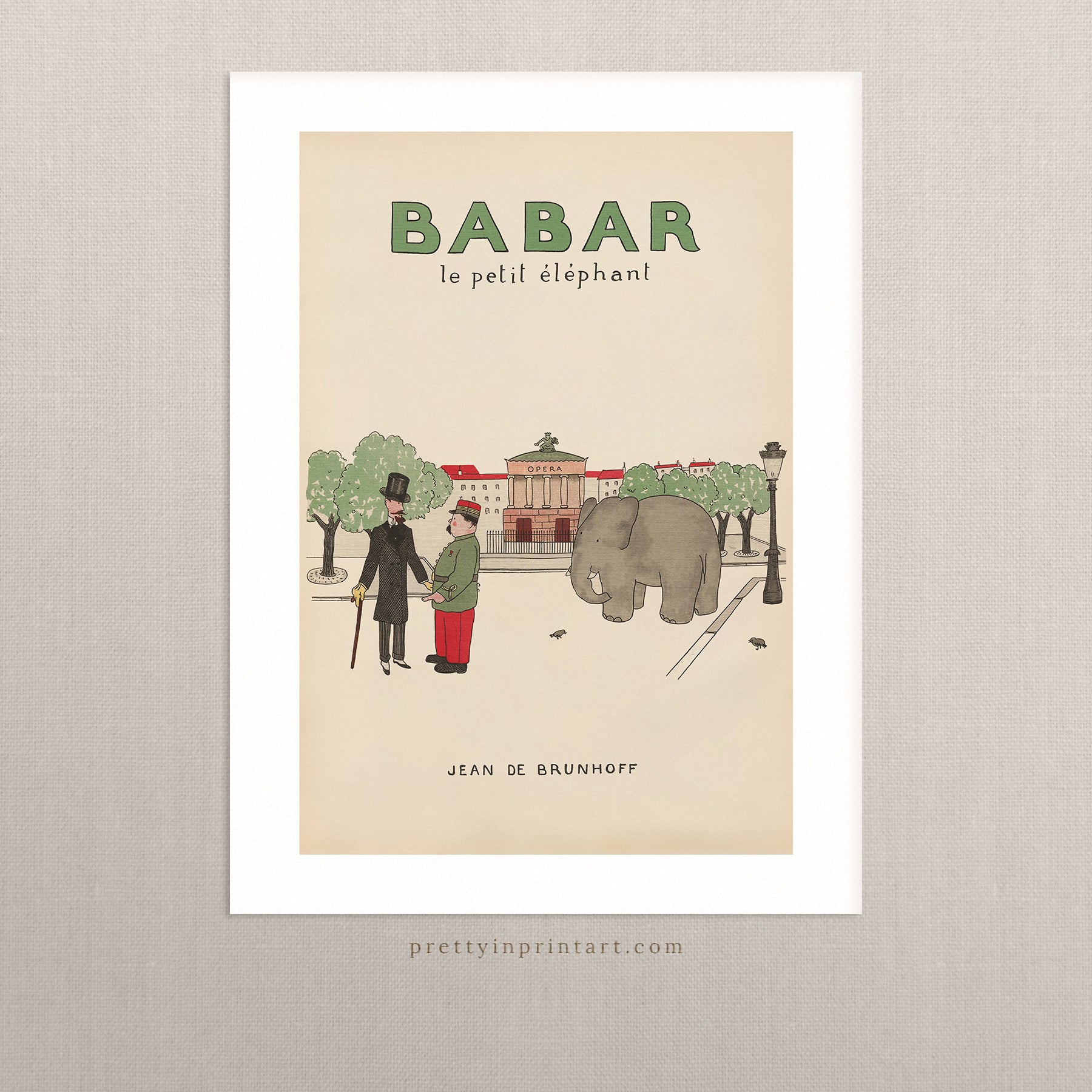 Babar Vintage Art 00105 | Ungerahmt