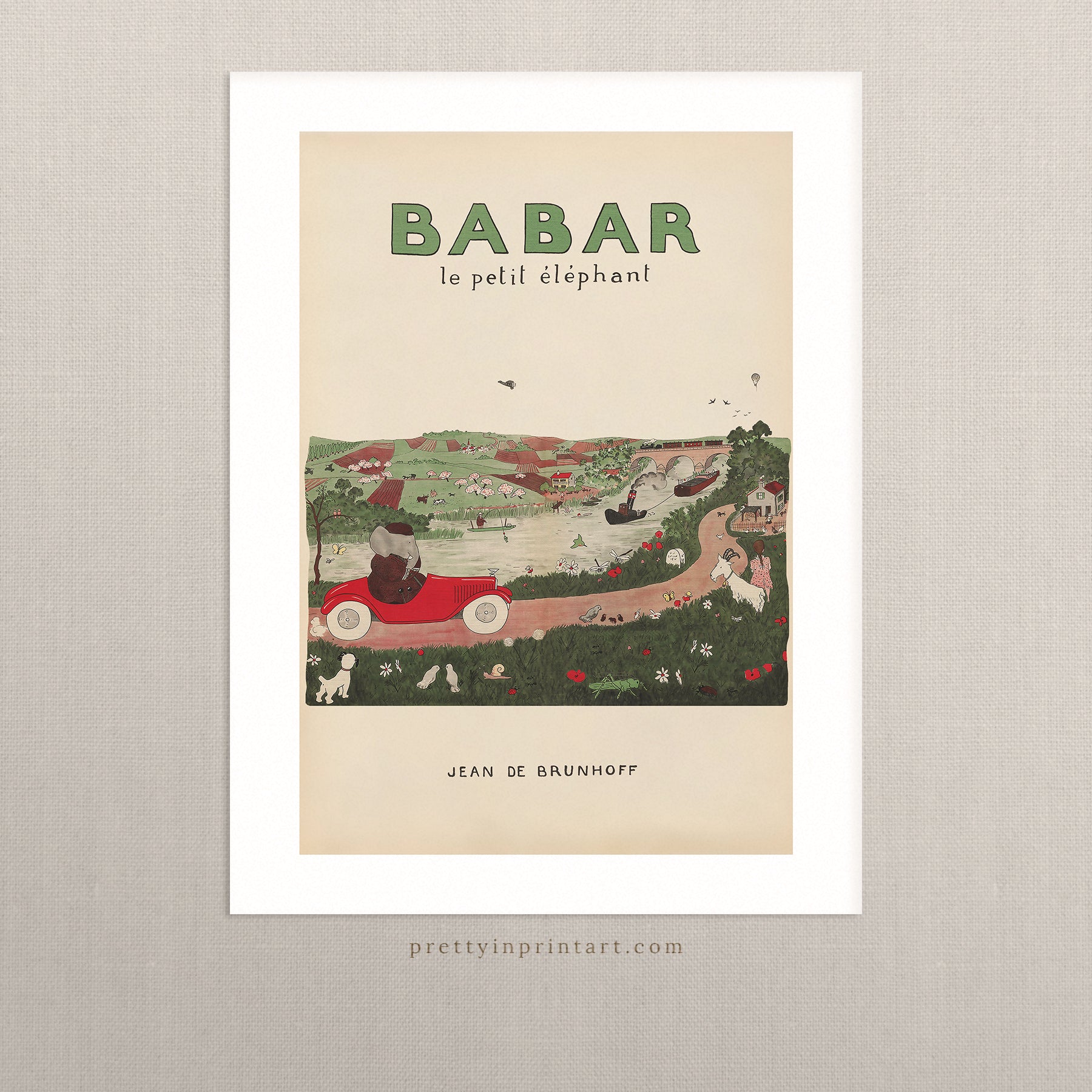 Babar Vintage Art 00106 | Ungerahmt