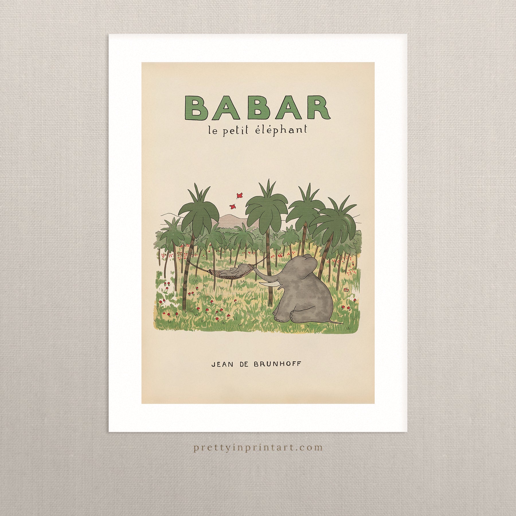 Babar Vintage Art 00107 |  Unframed