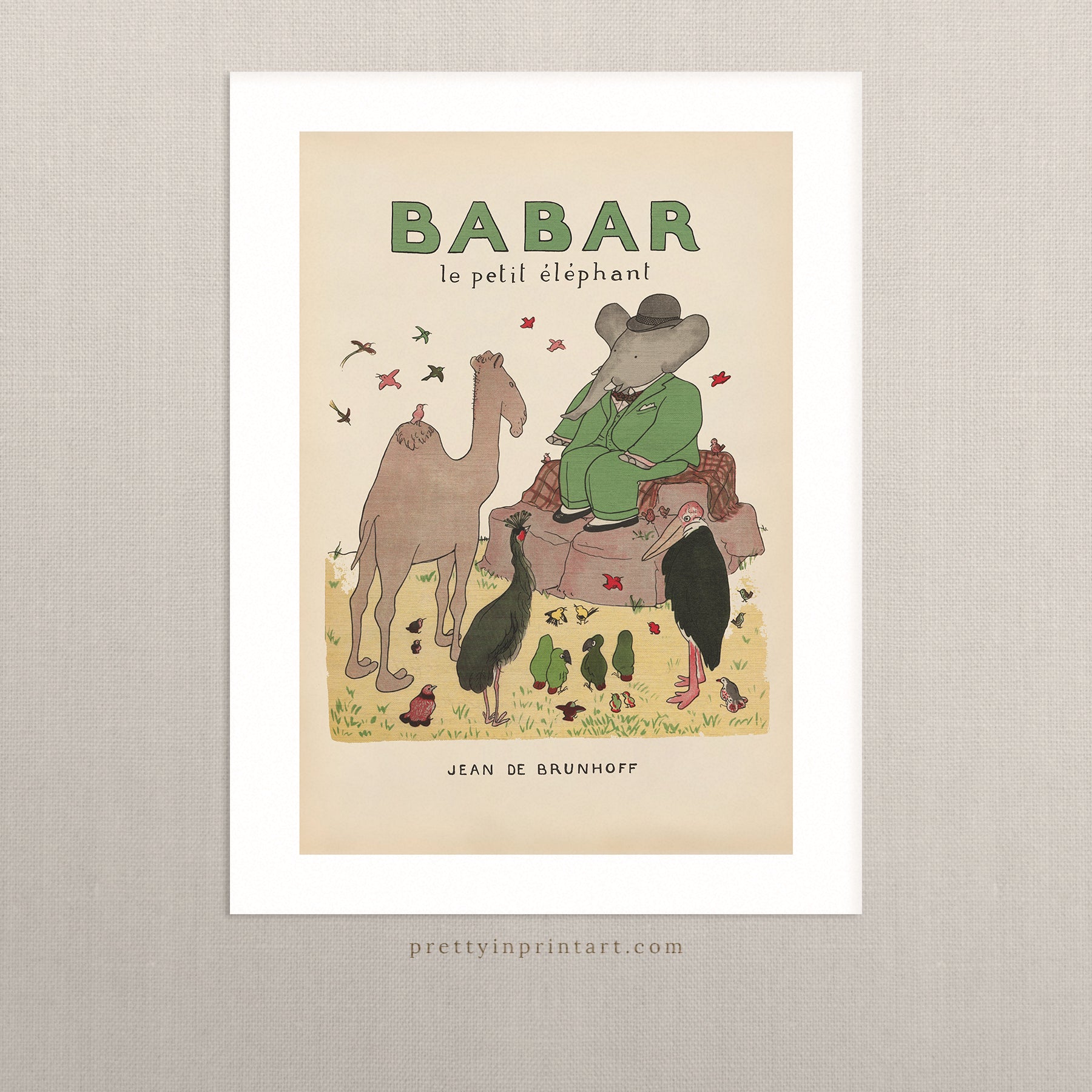 Babar Vintage Art 00108 | Ungerahmt