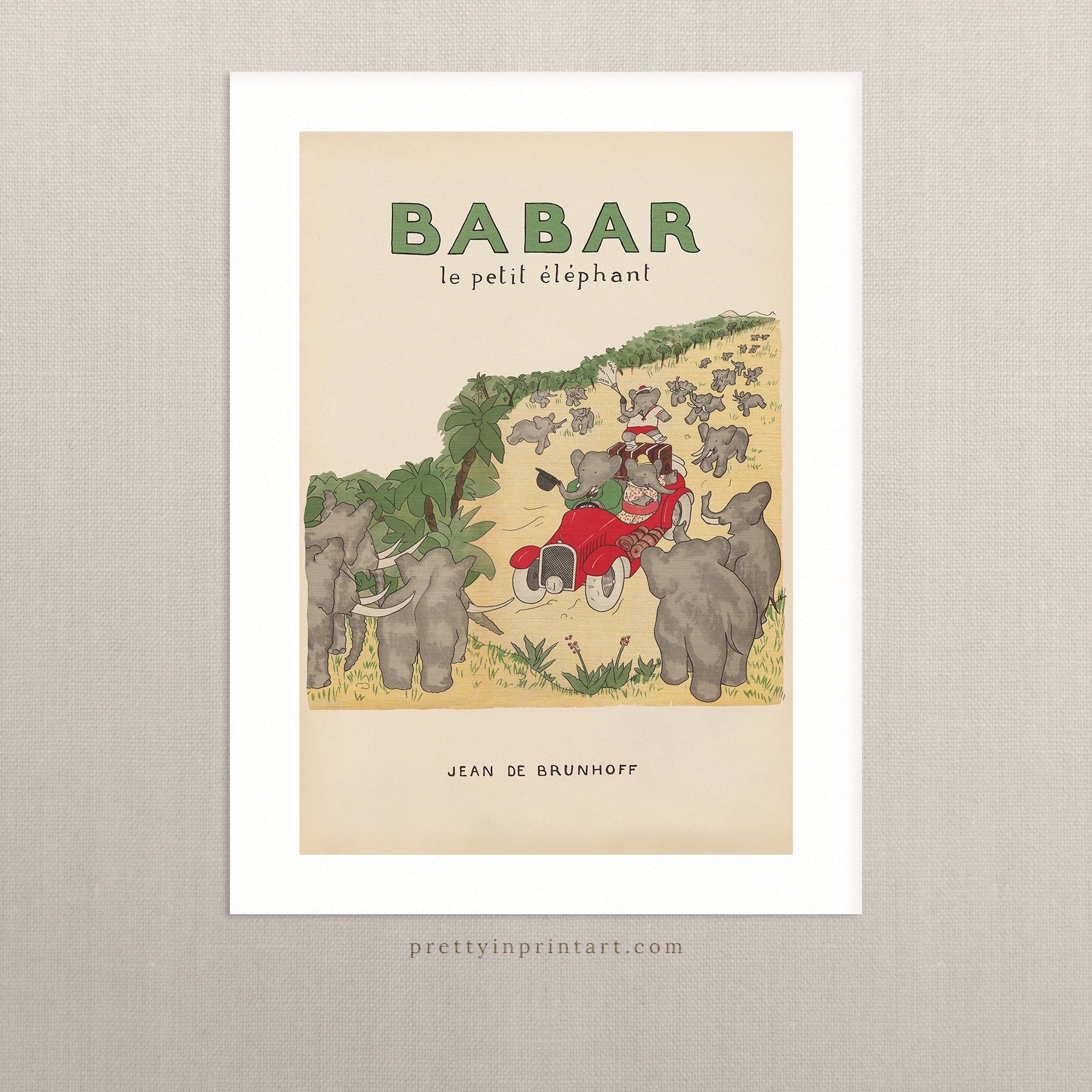 Babar Vintage Art 00109 | Ungerahmt