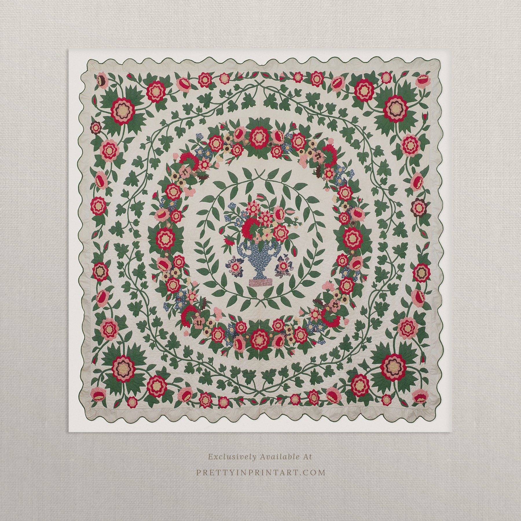 Vintage Quilt Art 00580 |  Unframed