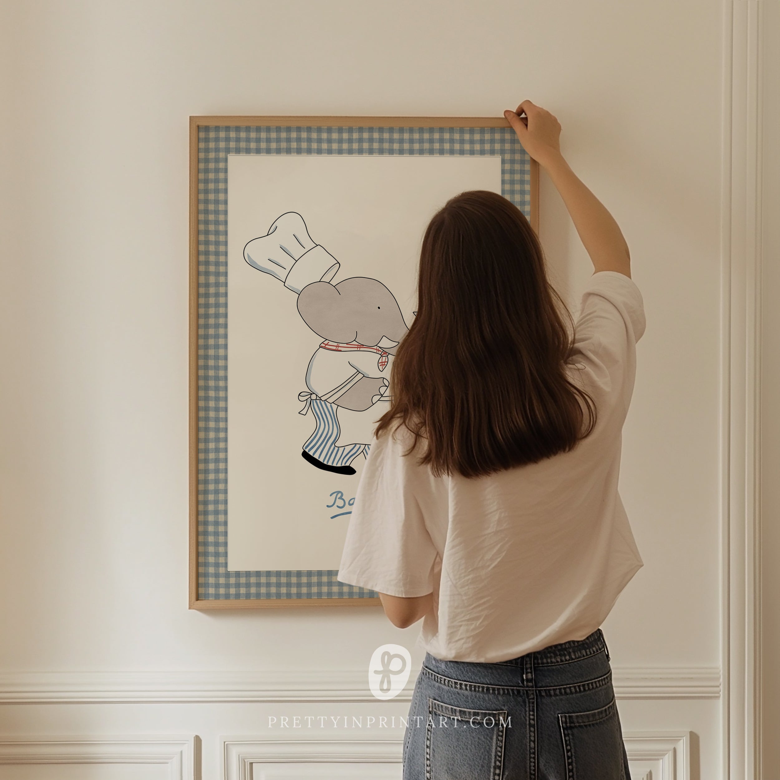 Babar Nursery Art - Chef |  Unframed