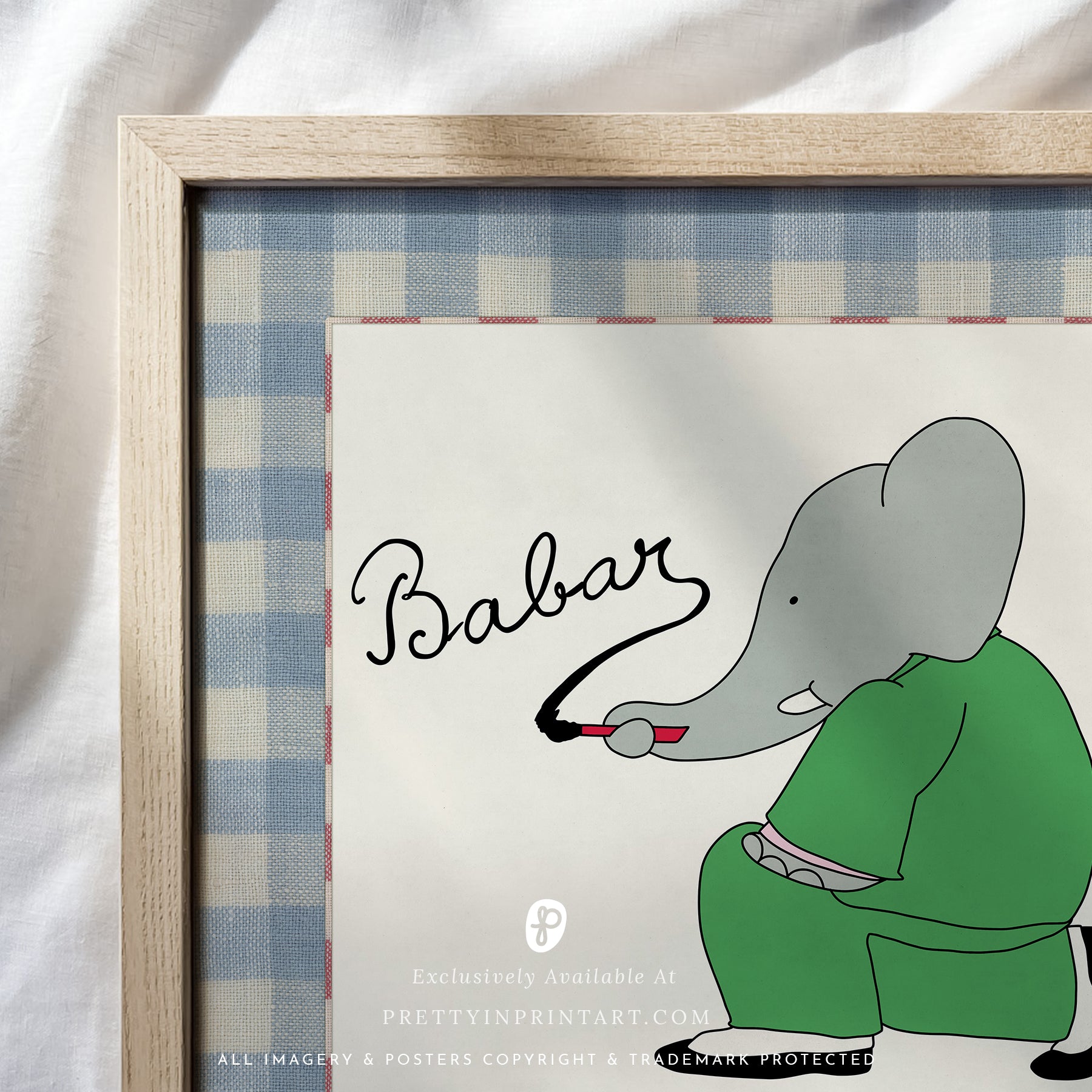 Babar Kinderzimmer Art 007 | Gerahmter Druck