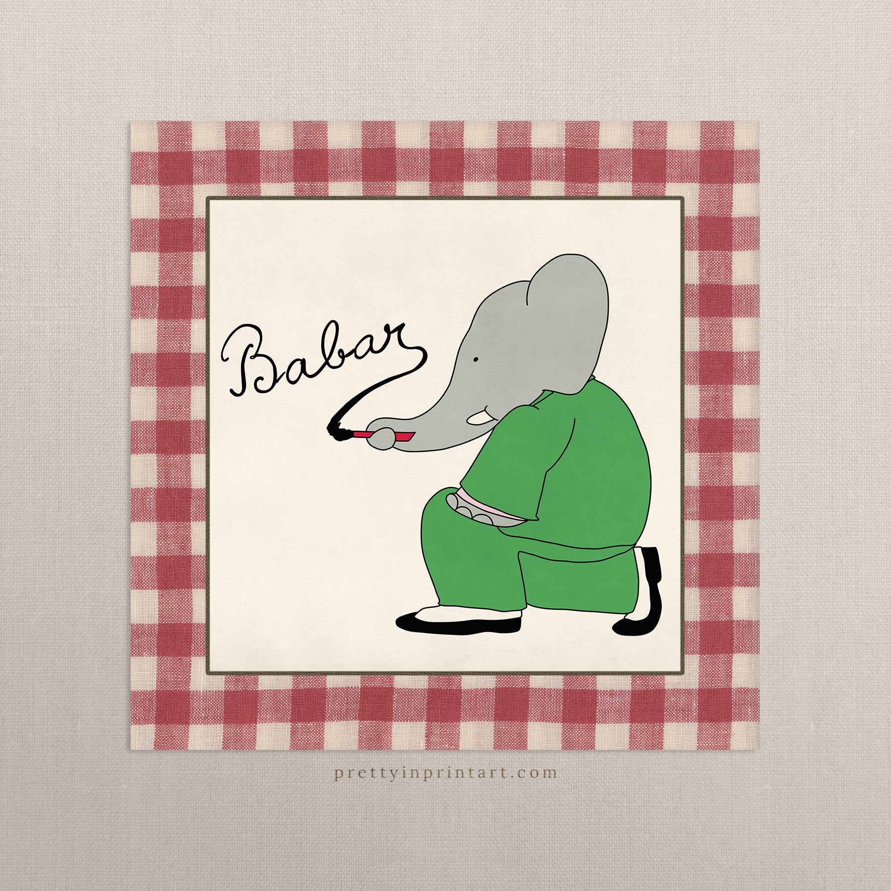 Babar Kinderzimmer Art 008 | Ungerahmt