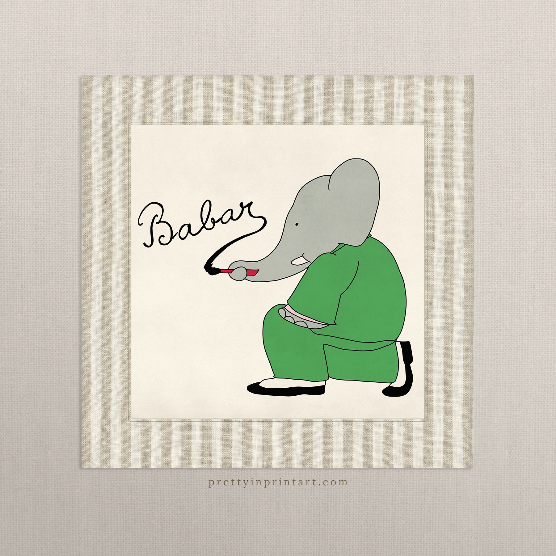 Babar Kinderzimmer Art 006 | Ungerahmt