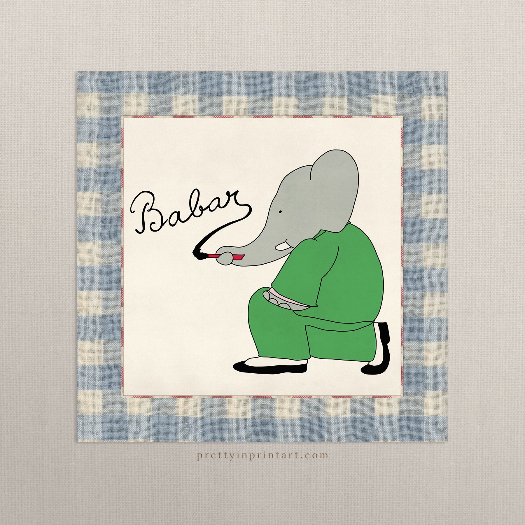 Babar Nursery Art 007 |  Unframed