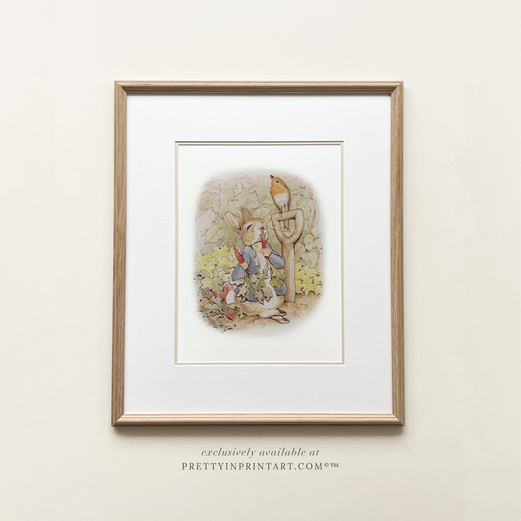 Peter Rabbit Kinderzimmer Kunst | Benutzerdefinierter Rahmen