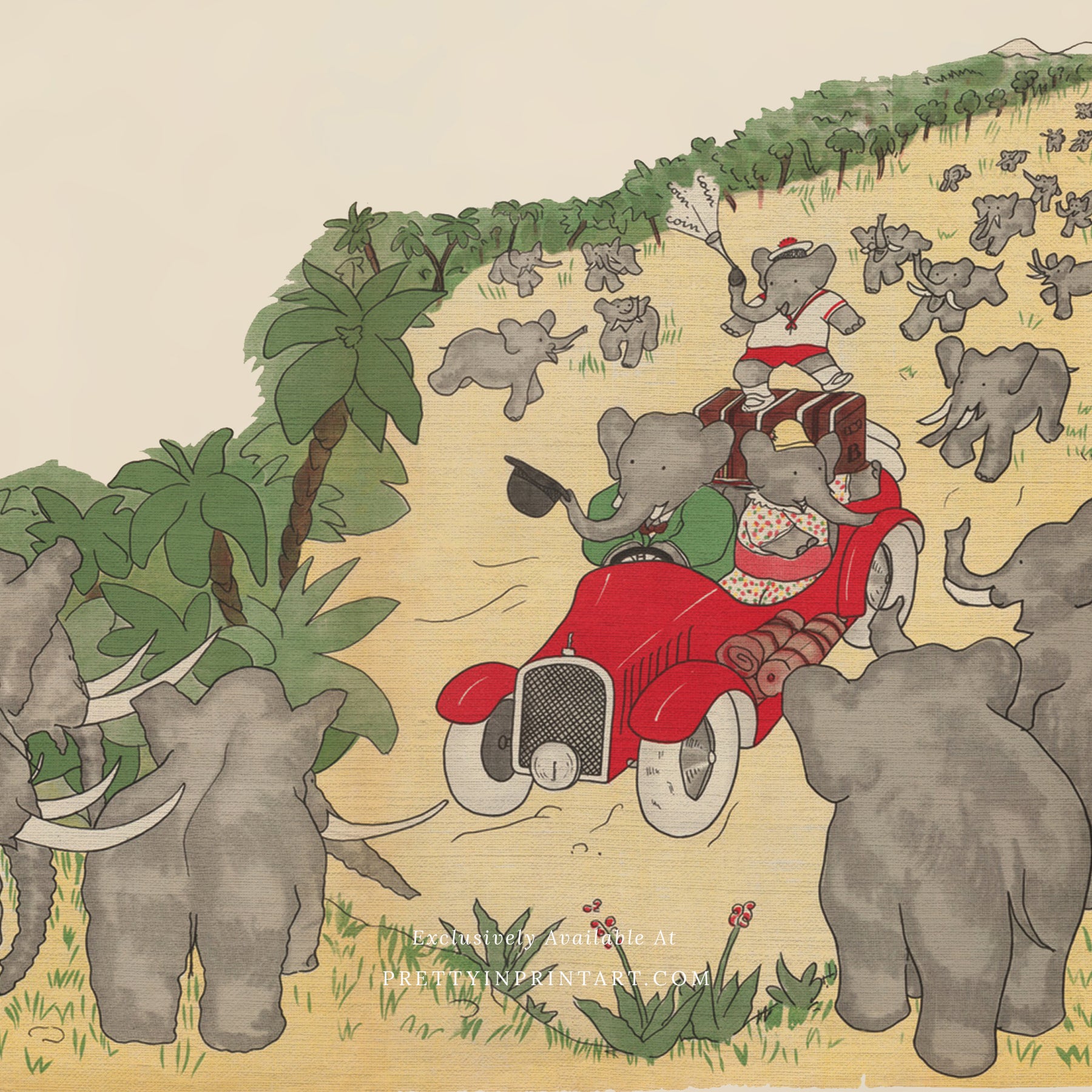 Babar Vintage Art 00109 |  Framed & Mounted Print