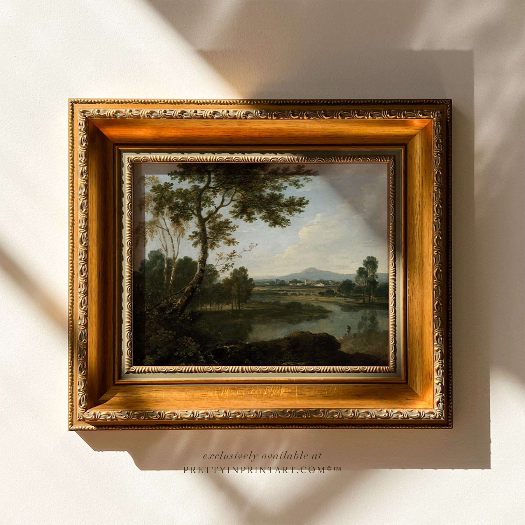 Framed Landscape Art (00343 + GLD-ORNATE-63002)