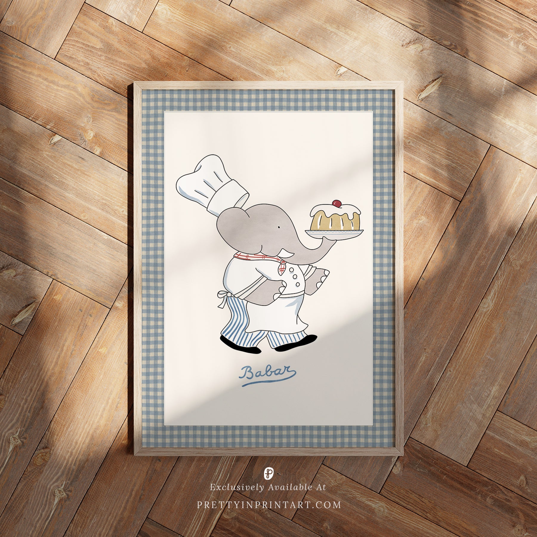 Babar Nursery Art - Chef |  Unframed