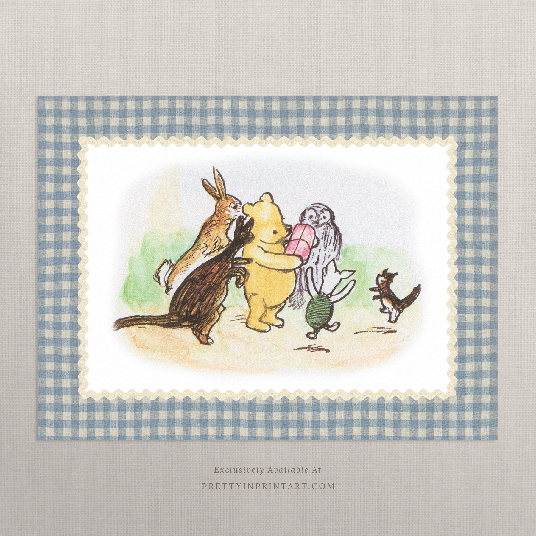 Winnie The Pooh Art Print 006 |  Unframed