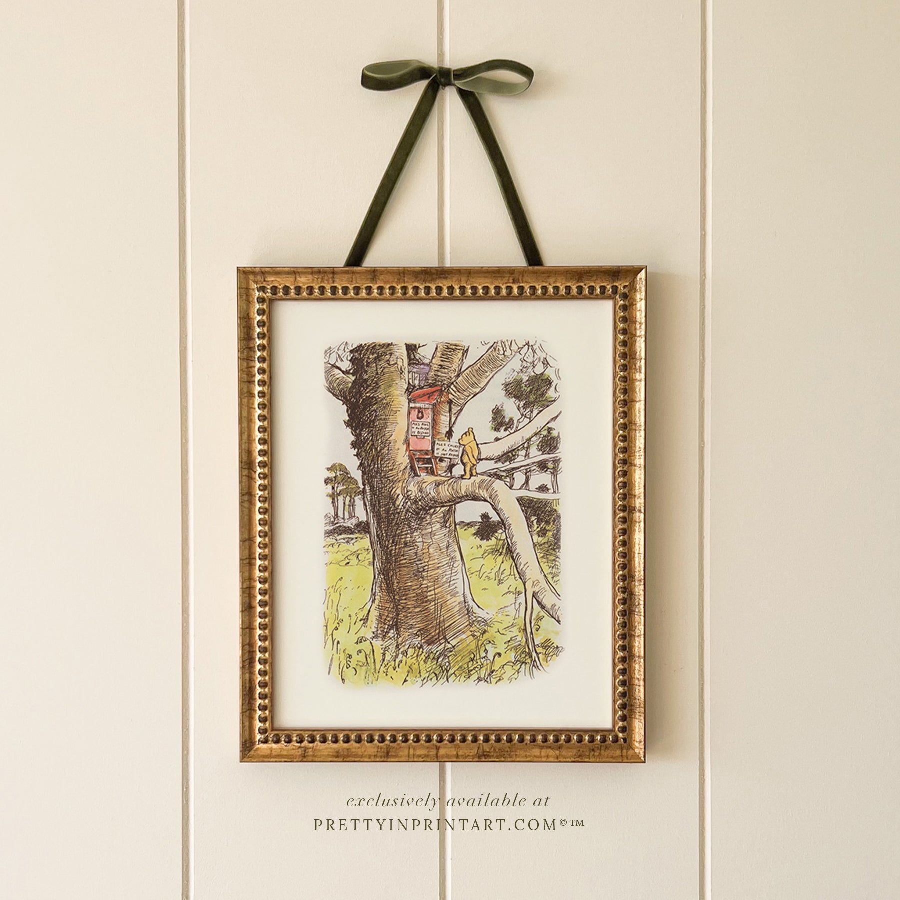 Winnie The Pooh Framed Art 001 (GOLD-0160)