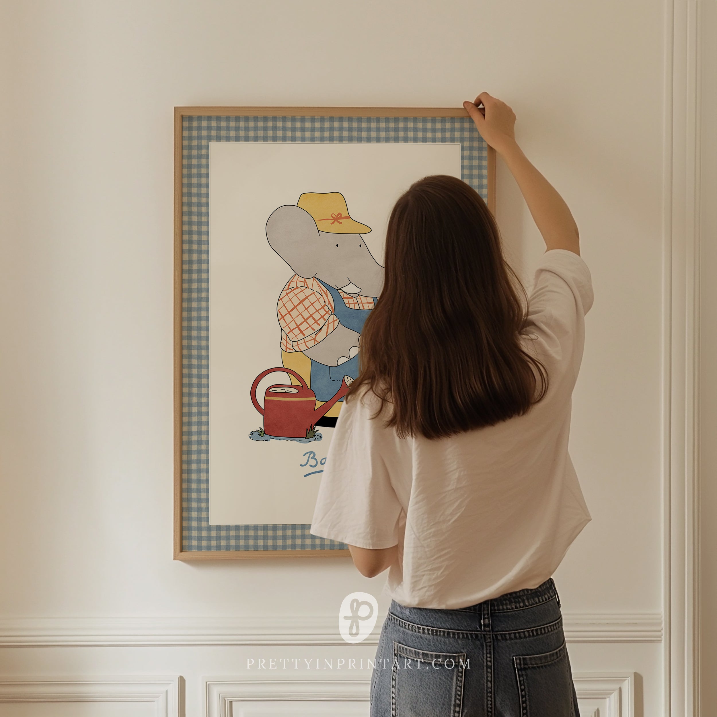 Babar Nursery Art - Gardener |  Unframed