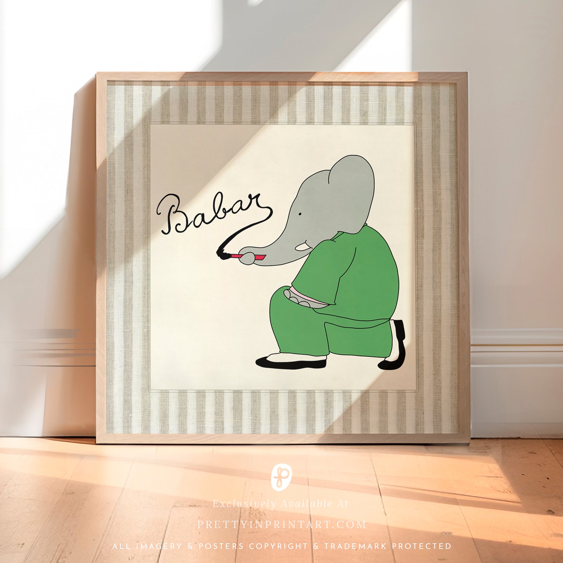 Babar Kinderzimmer Art 006 | Ungerahmt