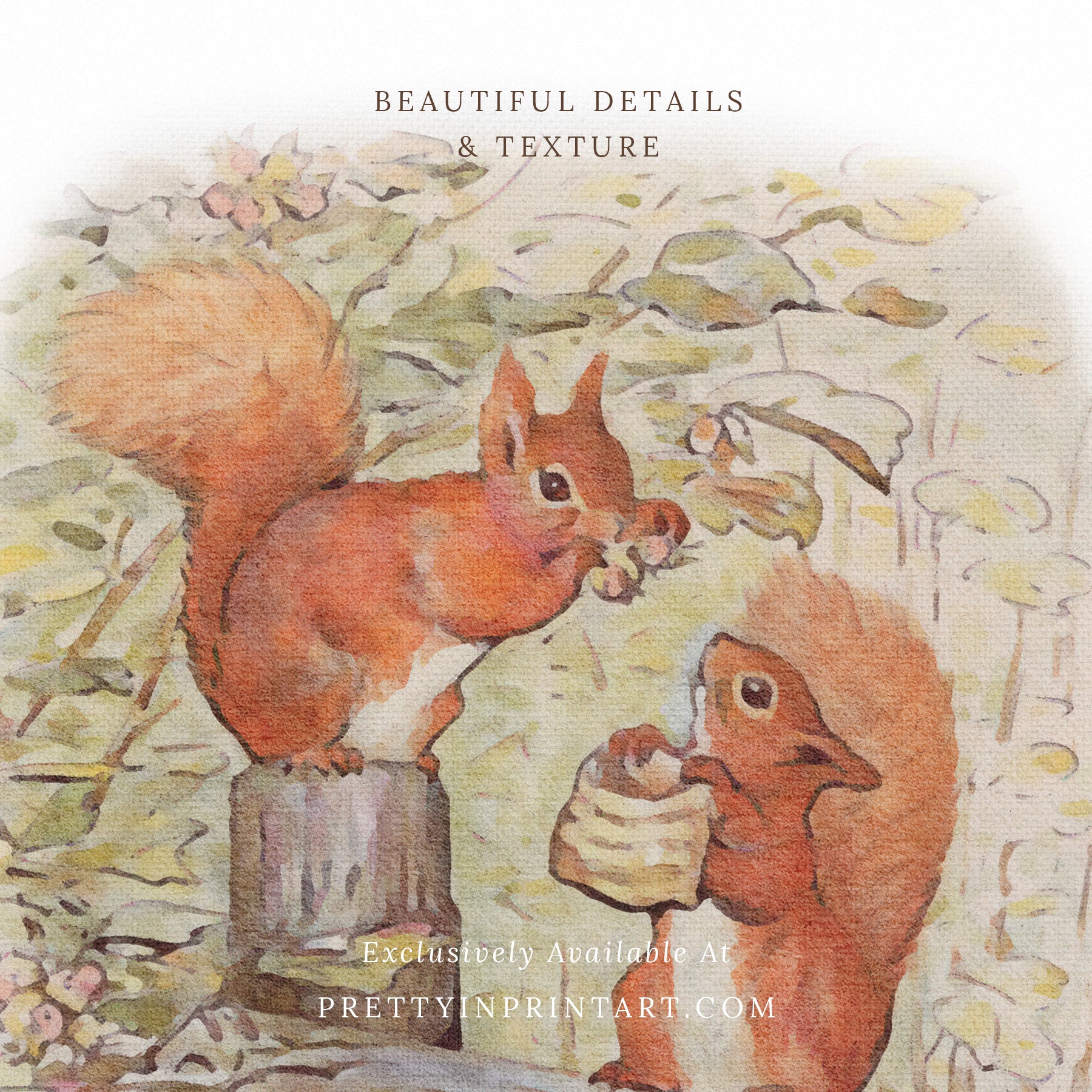 Beatrix Potter Inspired Art |  Unframed