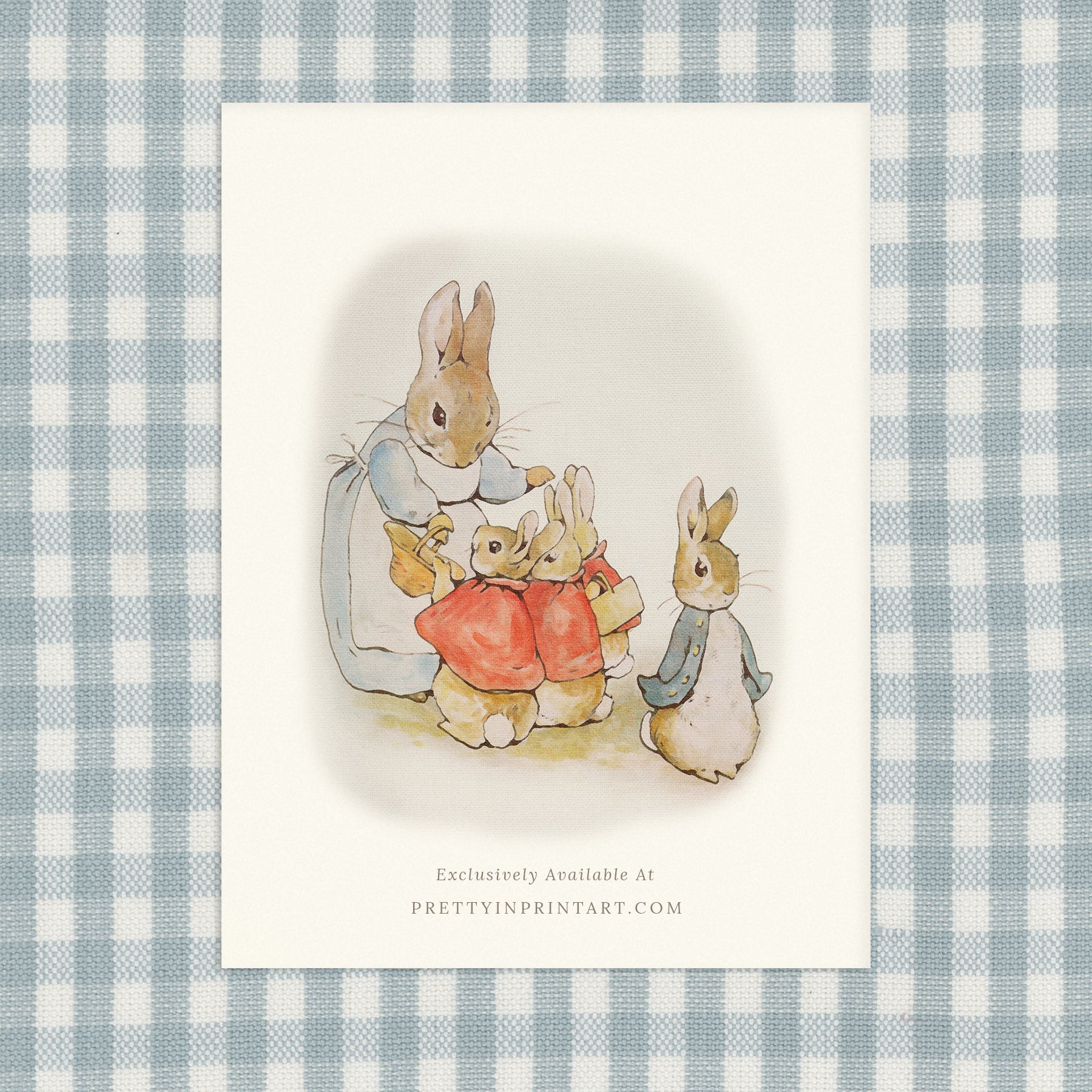 Beatrix Potter Inspired Art |  Unframed