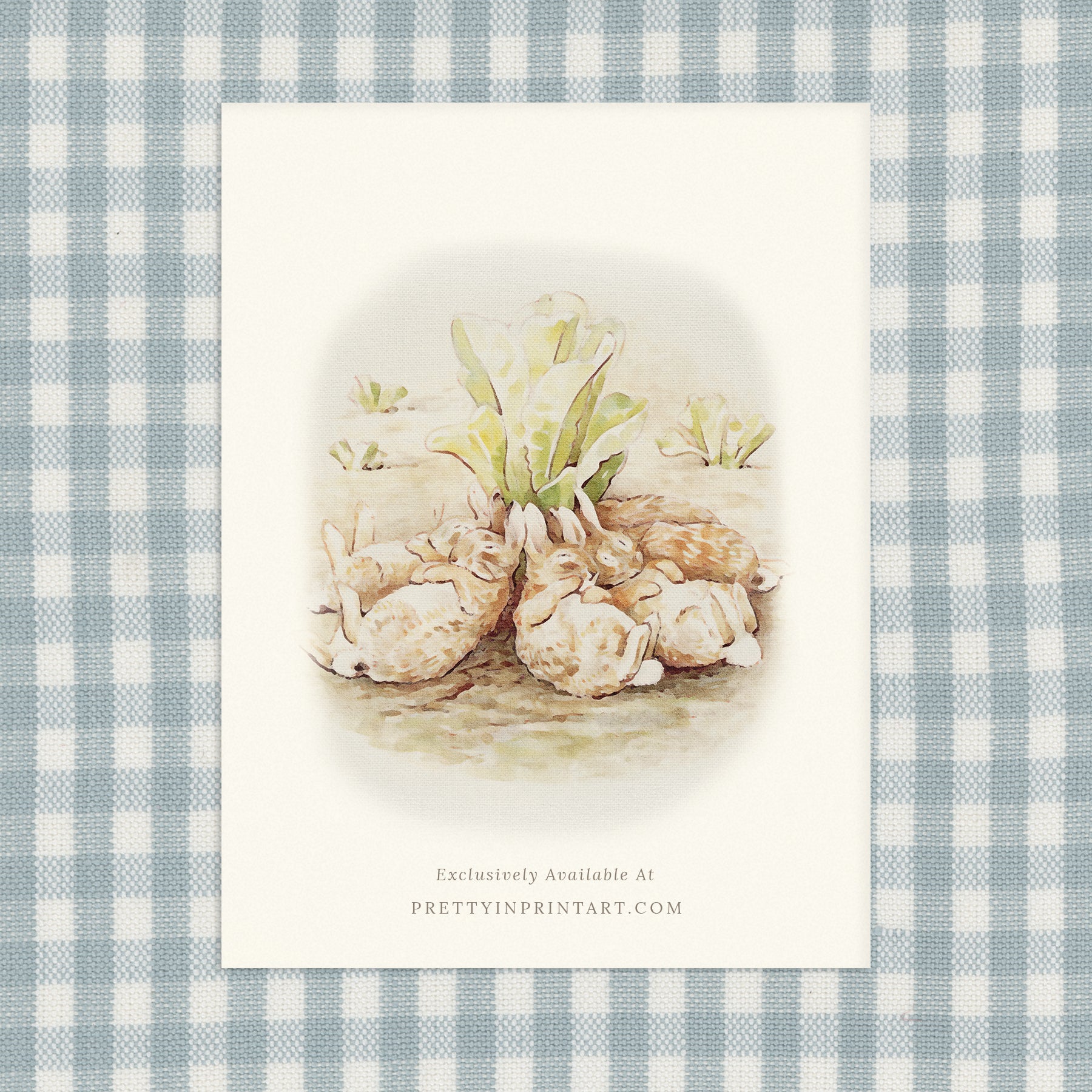 Beatrix Potter Inspired Art |  Unframed