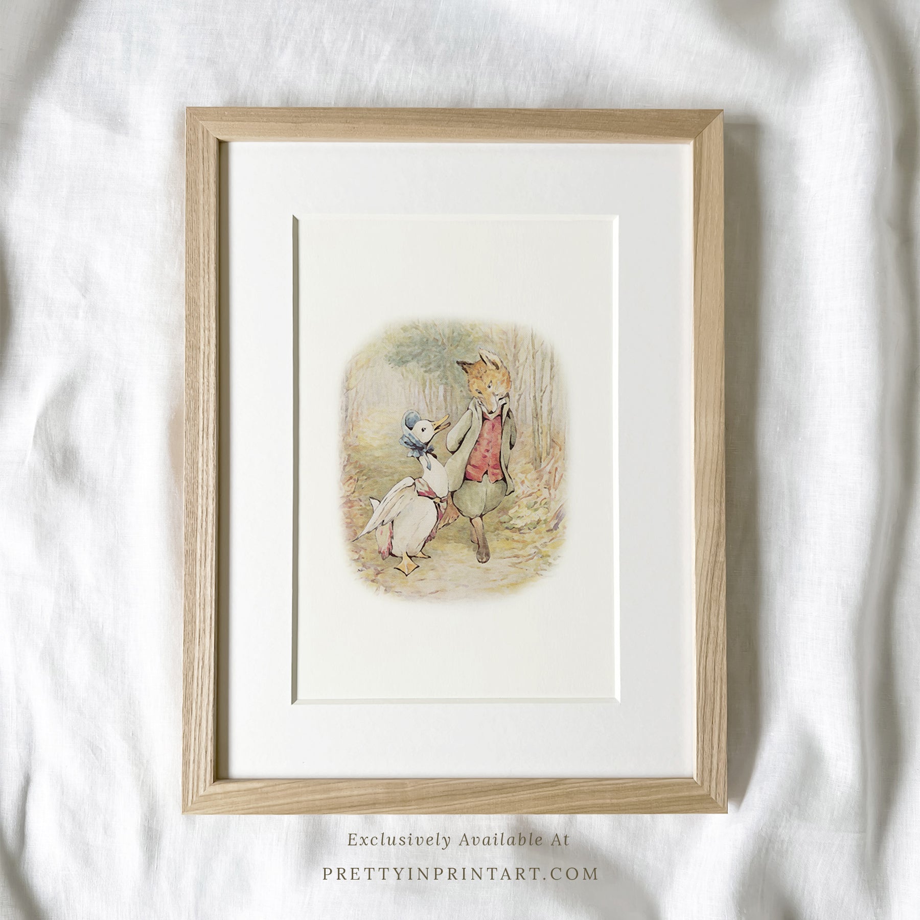 Von Beatrix Potter inspirierte Kunst | Gerahmter und montierter Druck