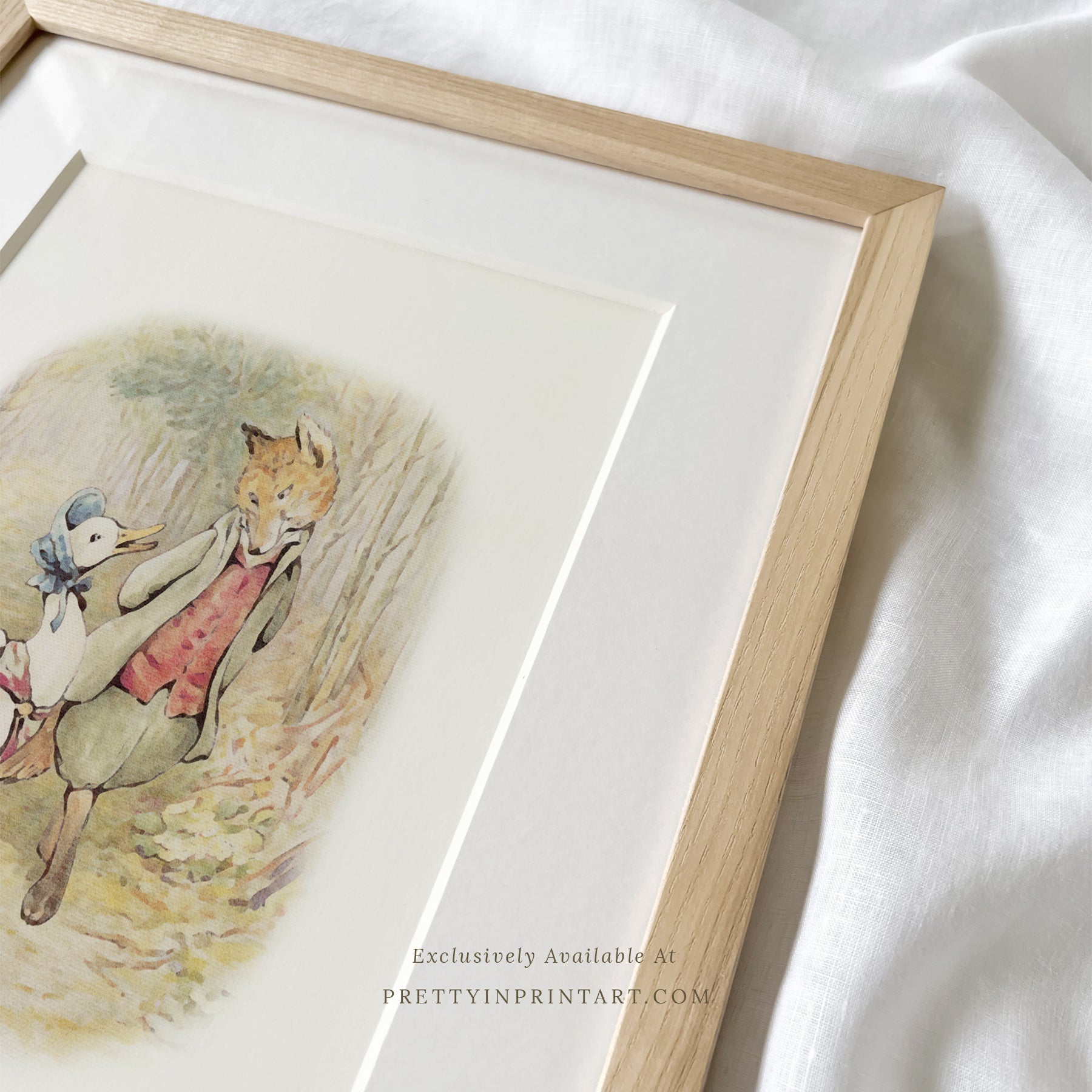 Von Beatrix Potter inspirierte Kunst | Gerahmter und montierter Druck