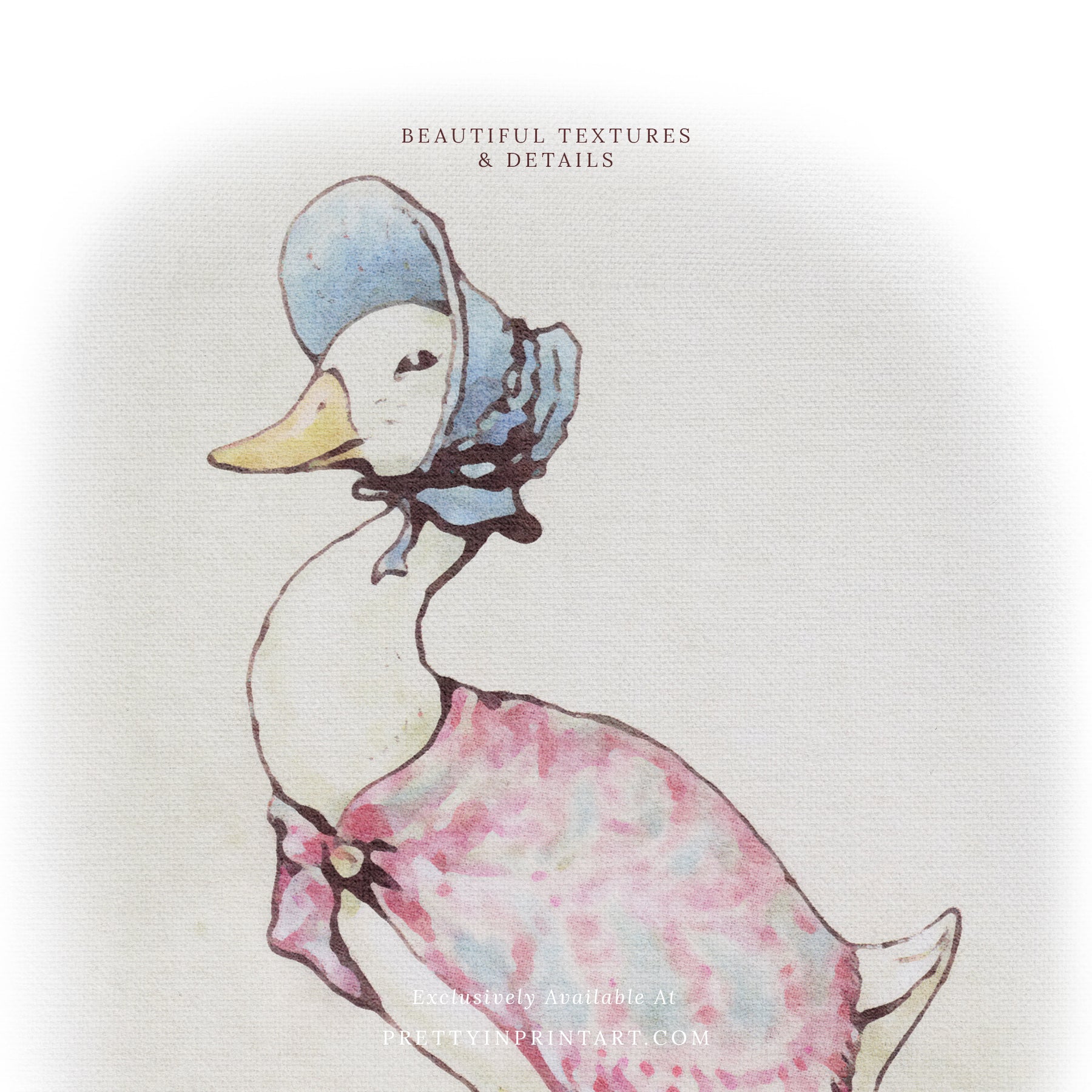 Beatrix Potter Inspired Art |  Unframed