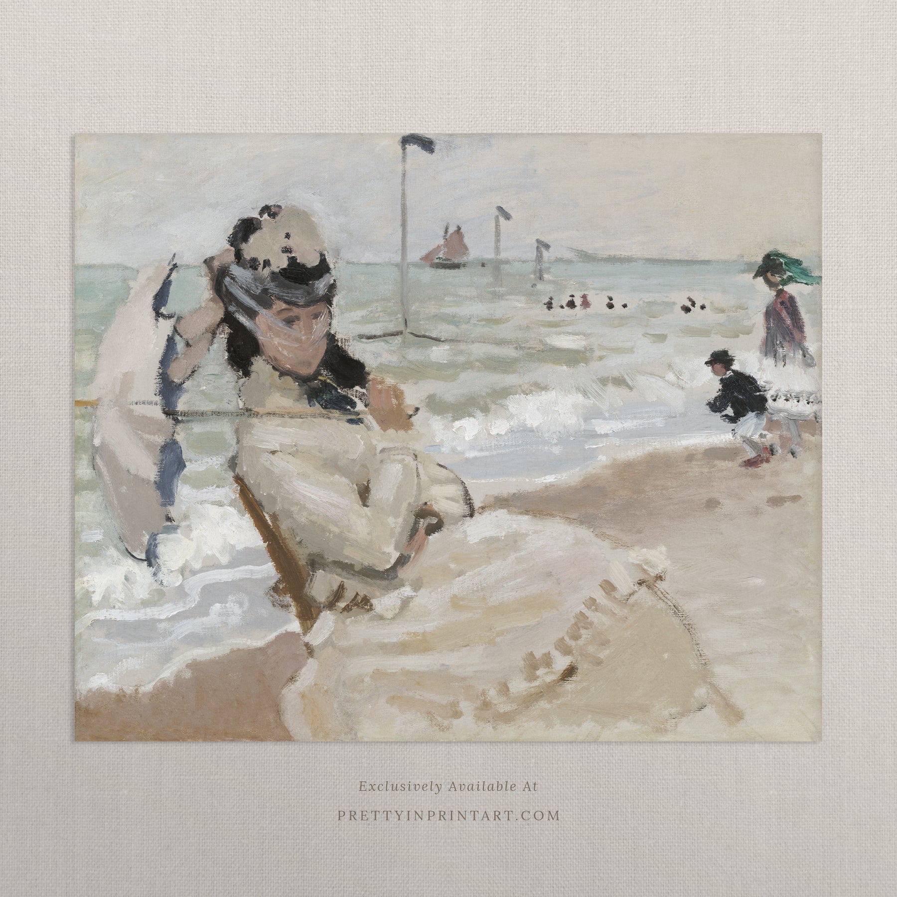 Vintage Beach Art 00522 |  Unframed