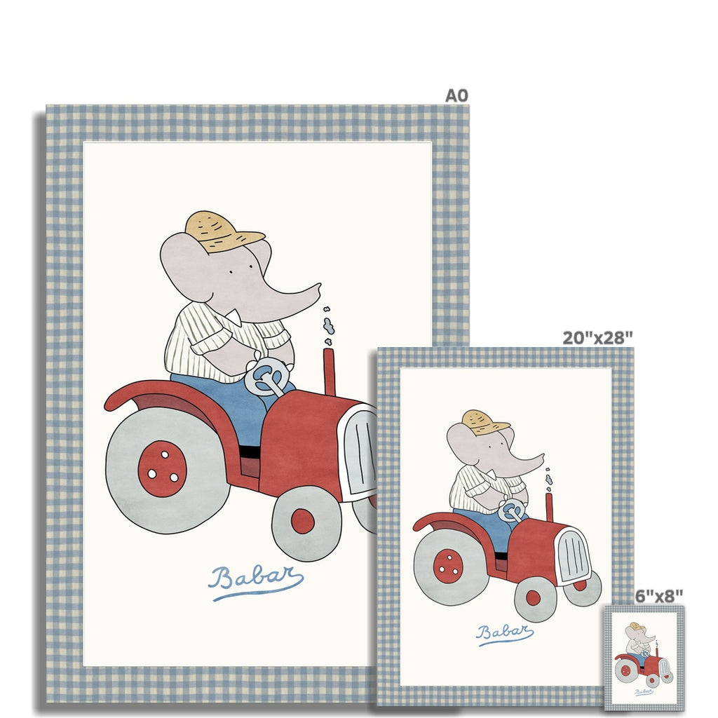 Babar Nursery Art - Farmer |  Unframed