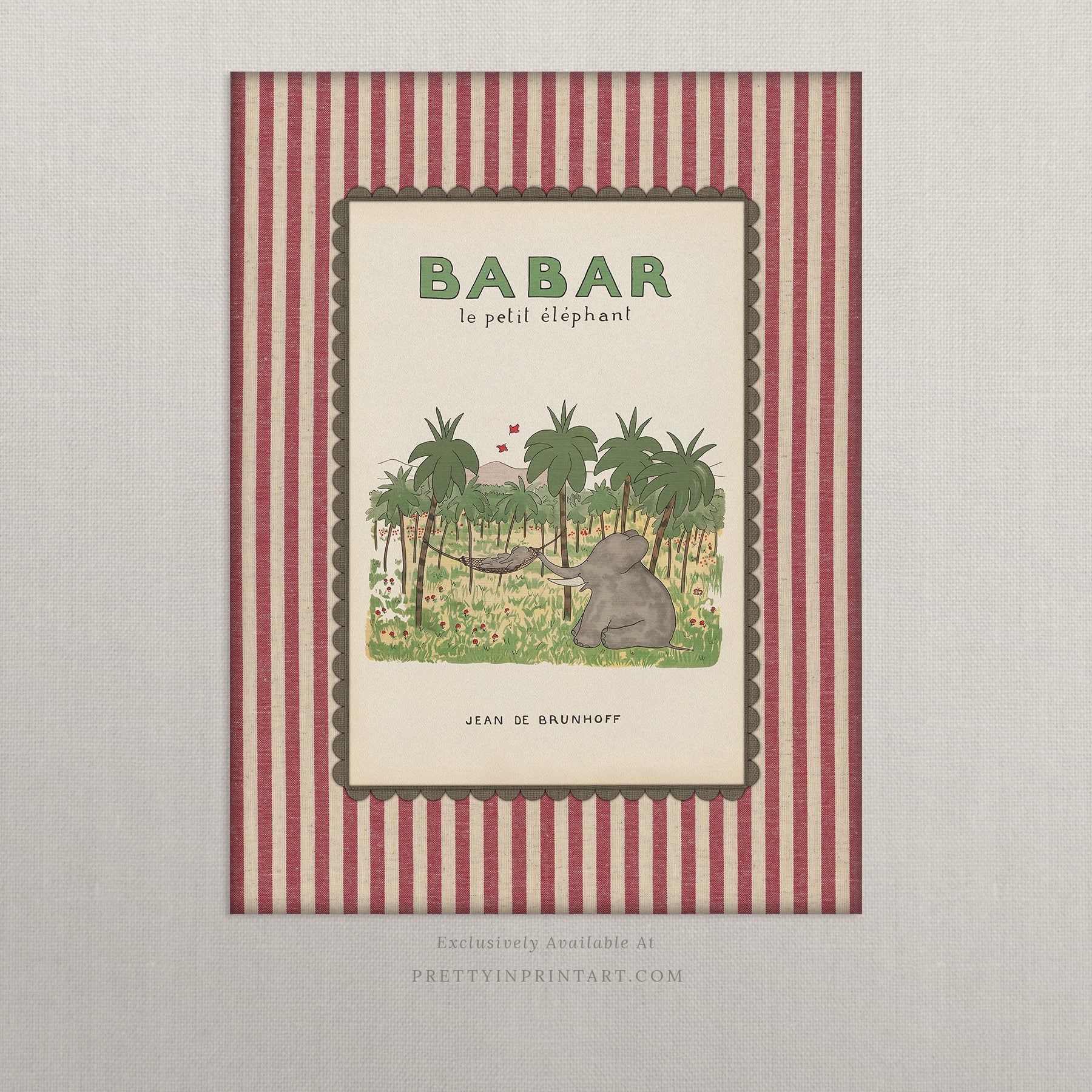 Babar Inspired Art 009 |  Unframed