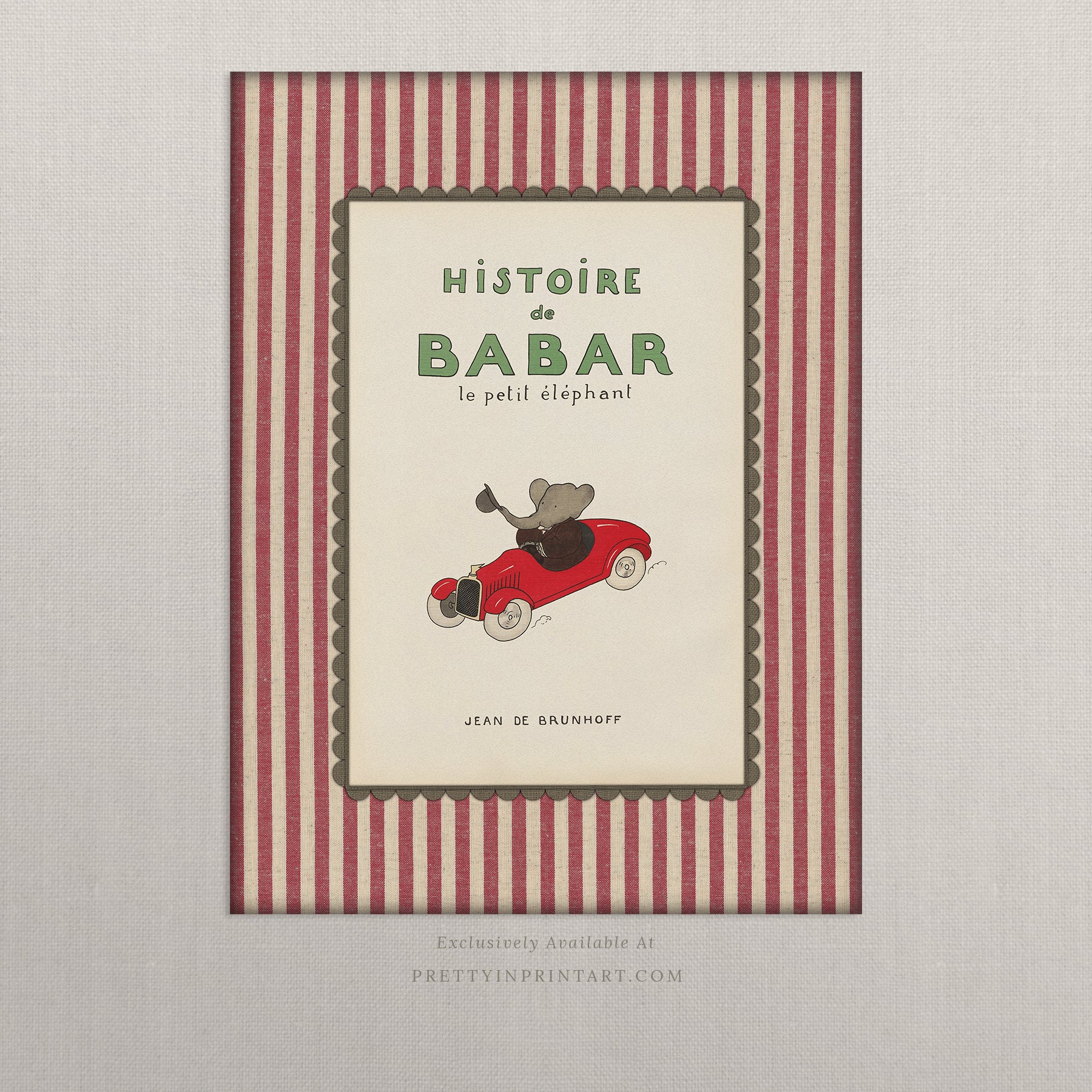 Babar Inspired Art 008 |  Unframed