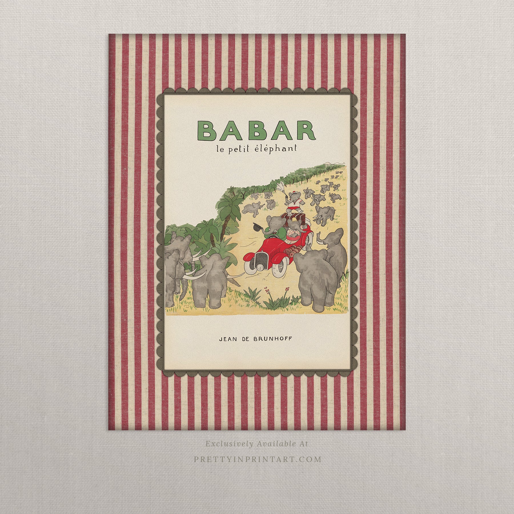 Babar inspirierte Kunst 010 | Ungerahmt