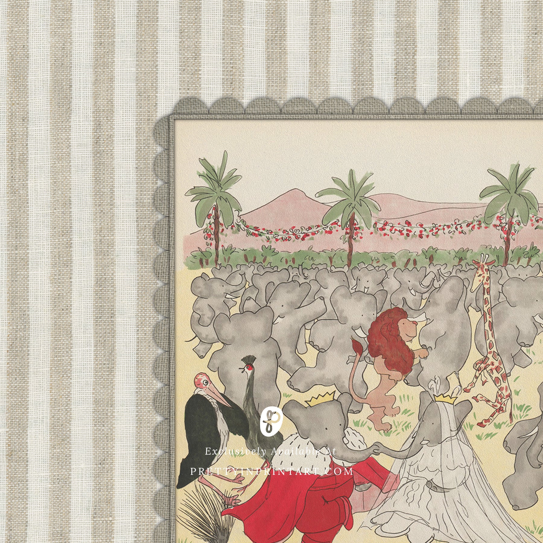 Babar Nursery Art 006 Natural |  Unframed