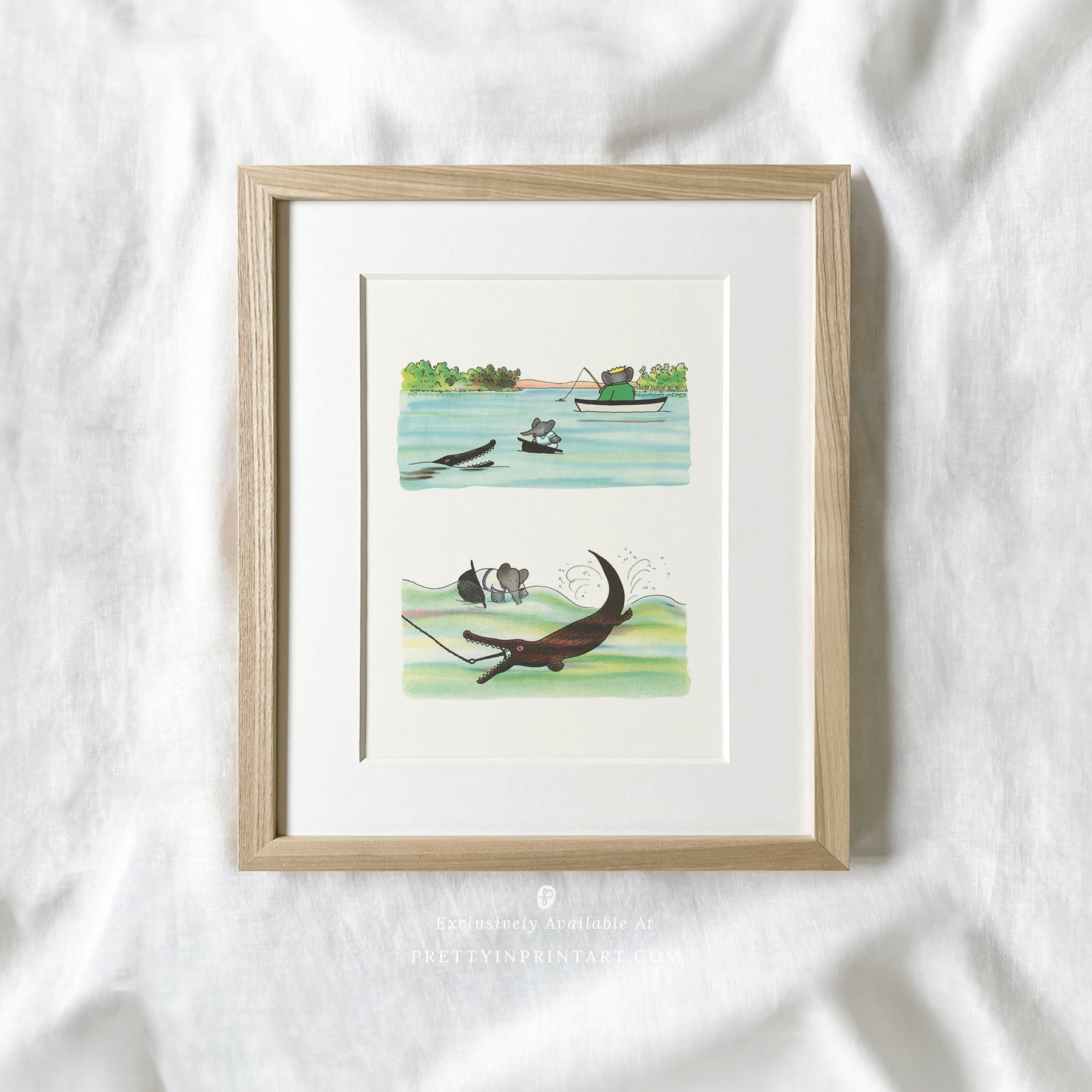 Babar Crocodile 003 |  Framed & Mounted Print