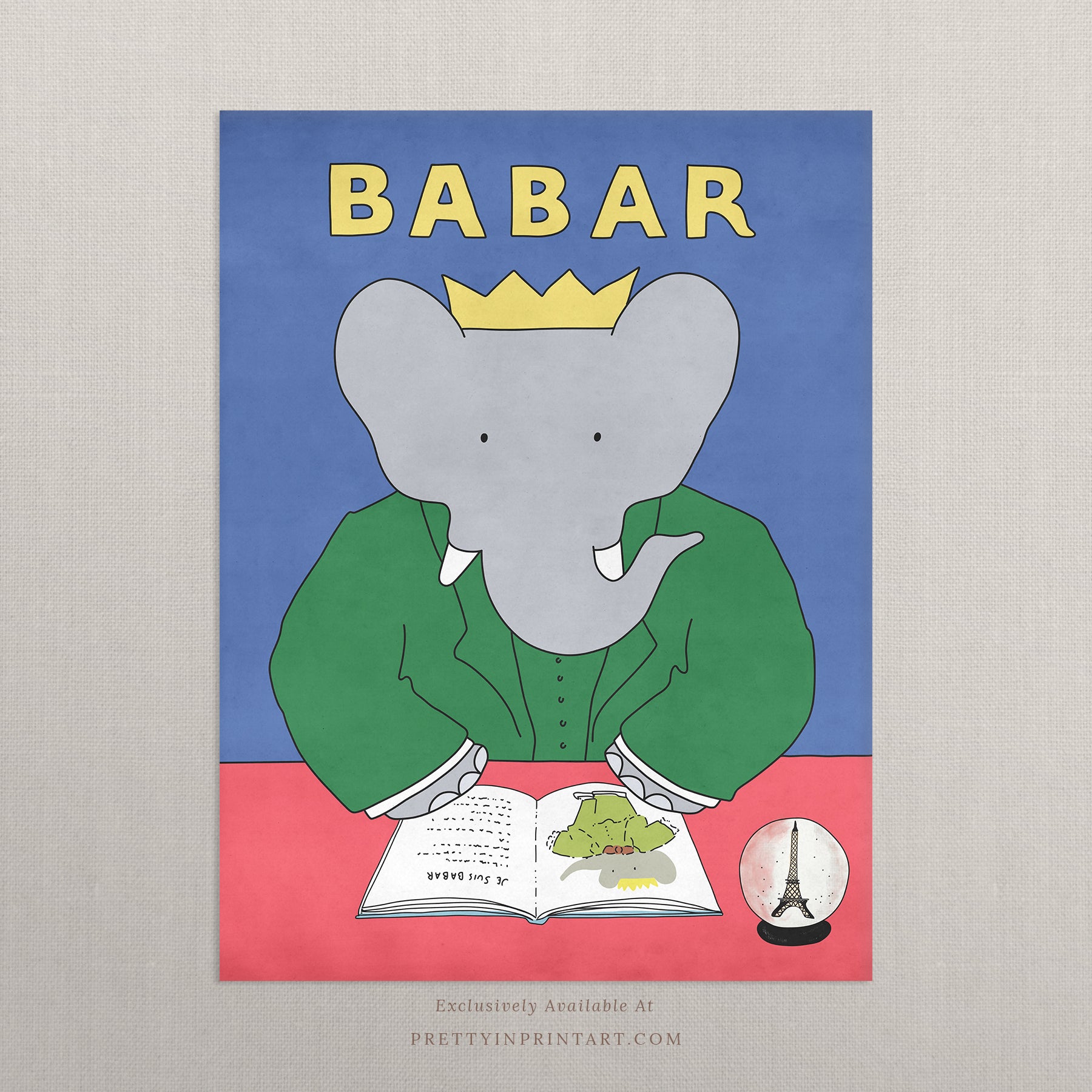 Babar Kinderzimmer Art 004 | Ungerahmt