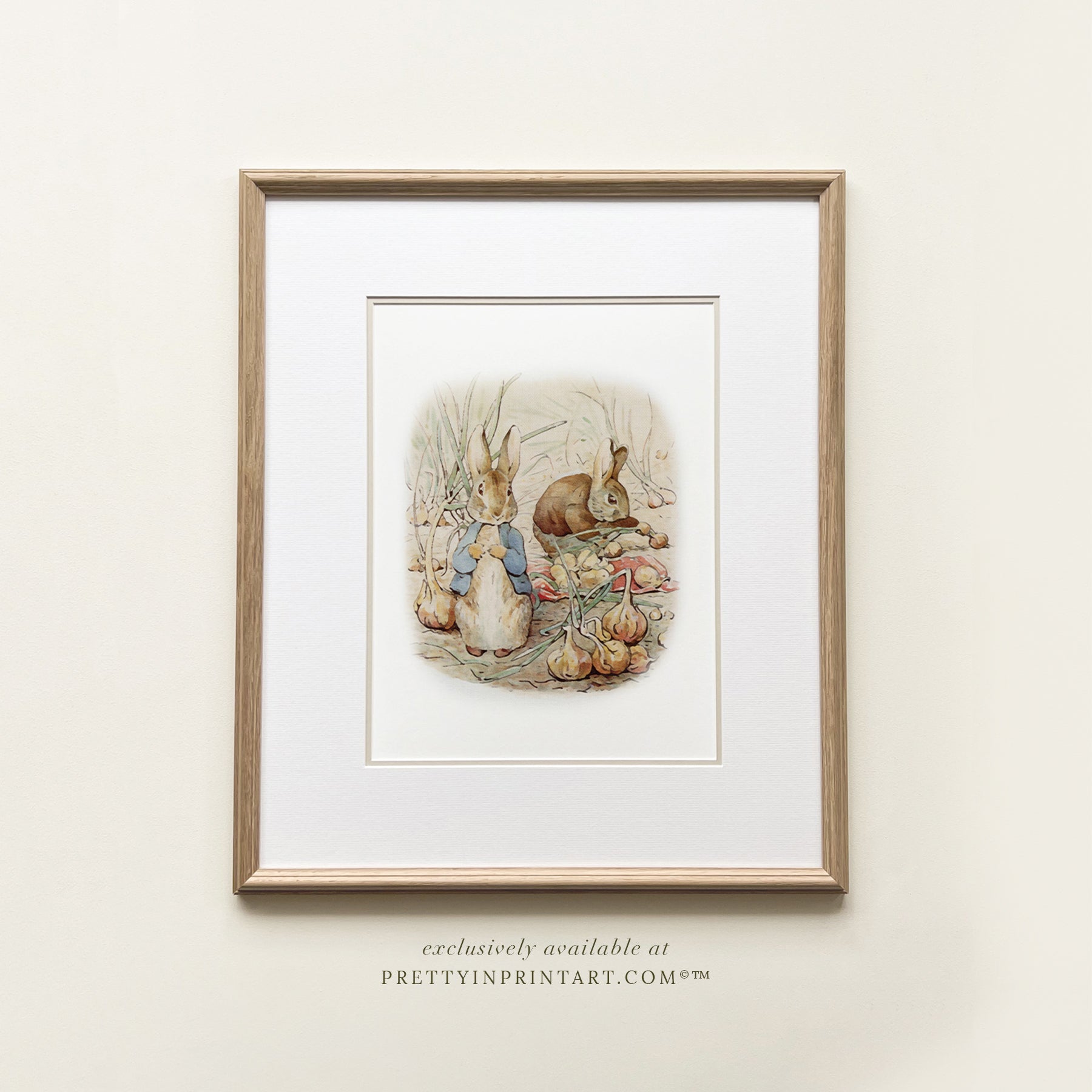 Peter Rabbit Nursery Art | Custom Frame