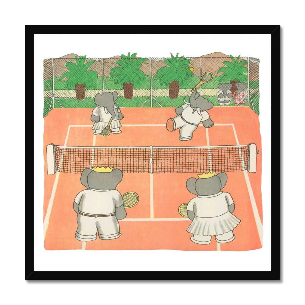 Babar Tennis Square |  Framed Print