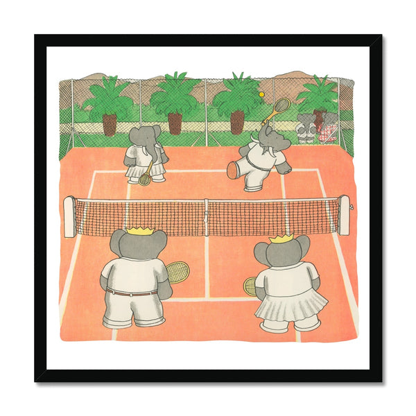 Babar Tennis Square |  Framed Print