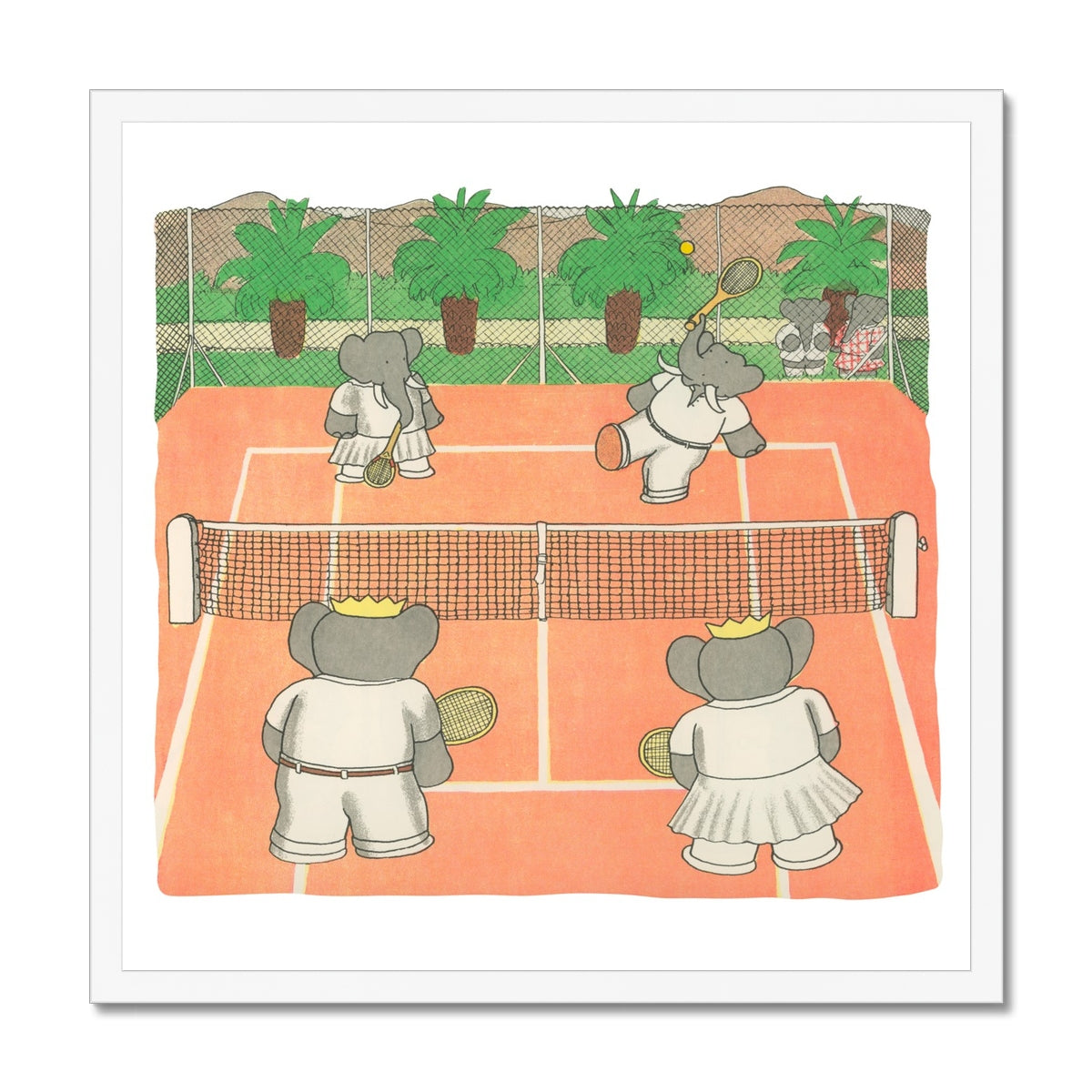 Babar Tennis Square |  Framed Print