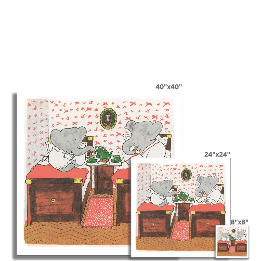 Babar in Bed |  Unframed