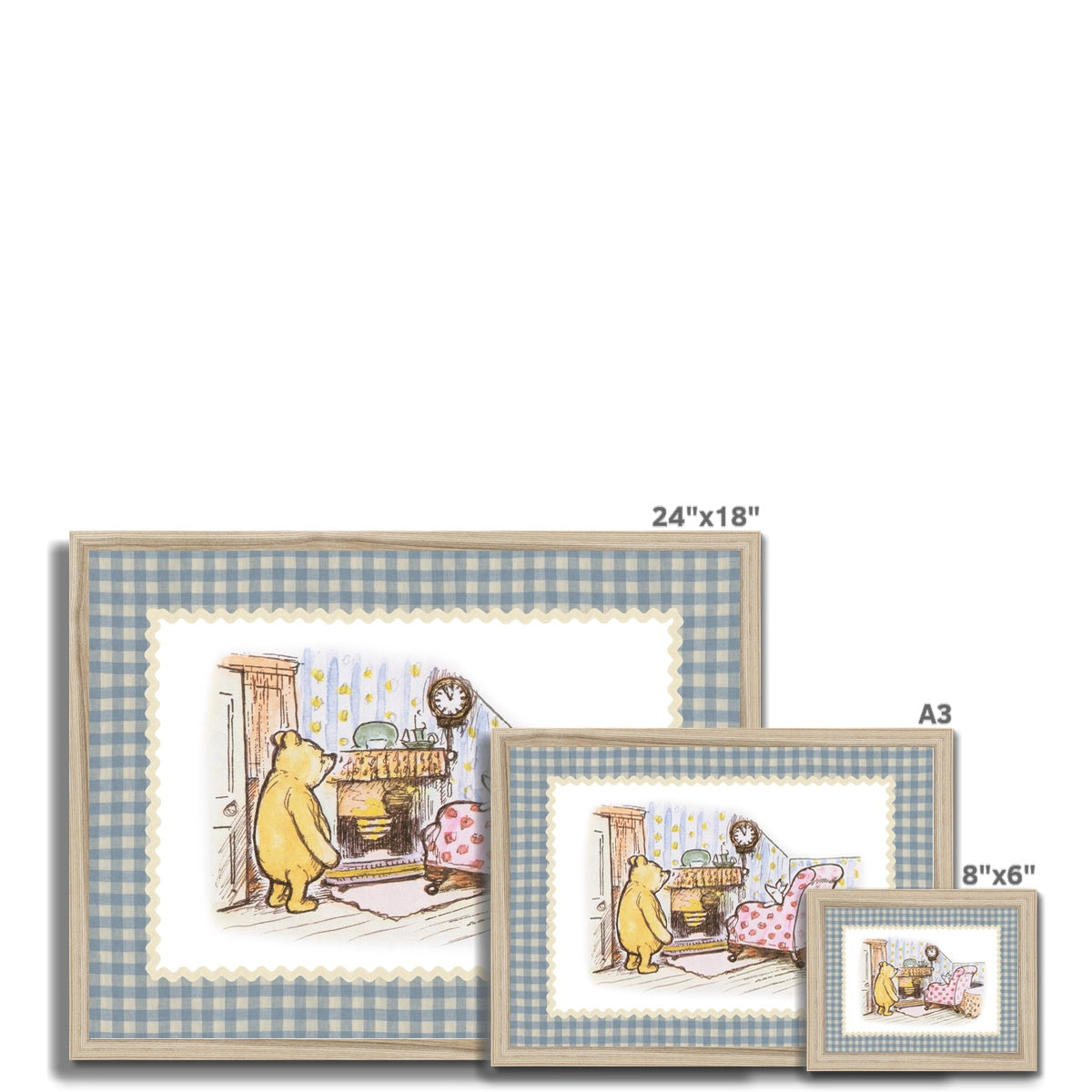 Winnie The Pooh Art Print 001 |  Framed Print