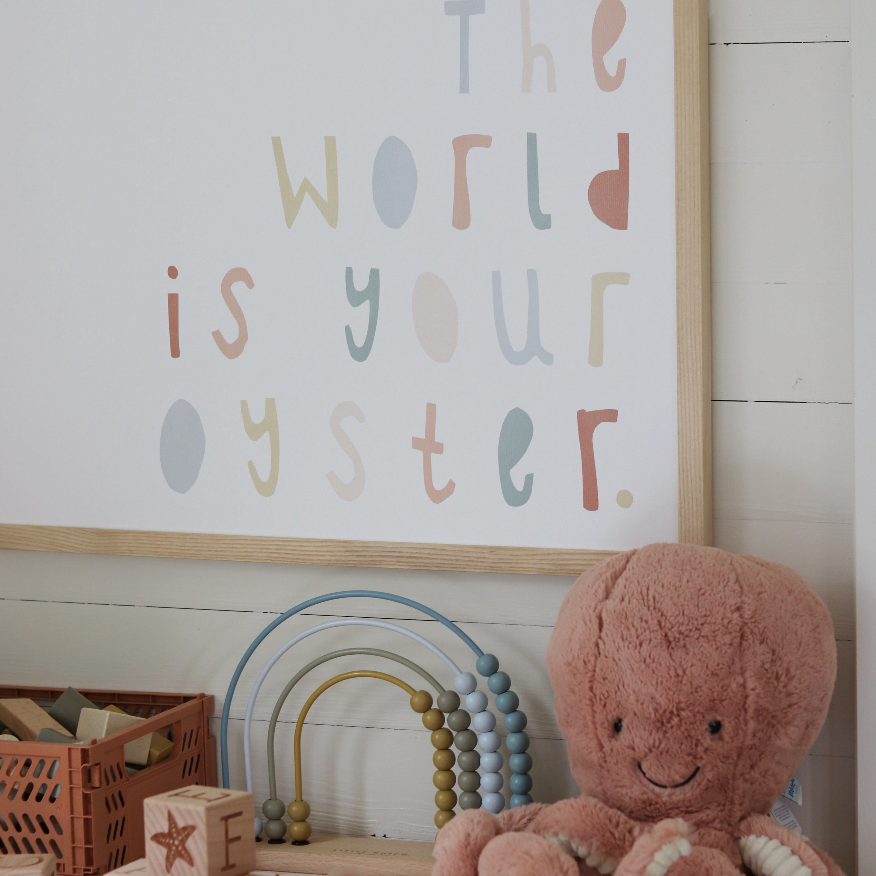 The World Is Your Oyster - Subtle Colours |  Framed Print