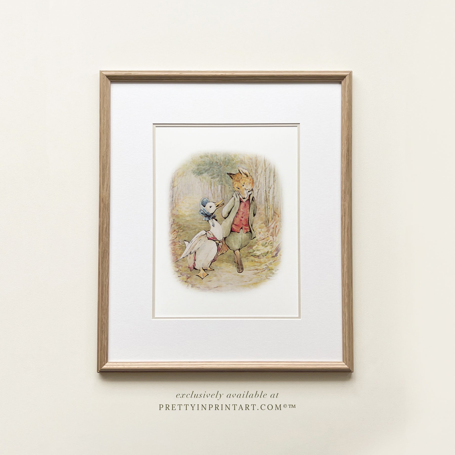 Johnny Town Mouse Nursery Art | Custom Frame