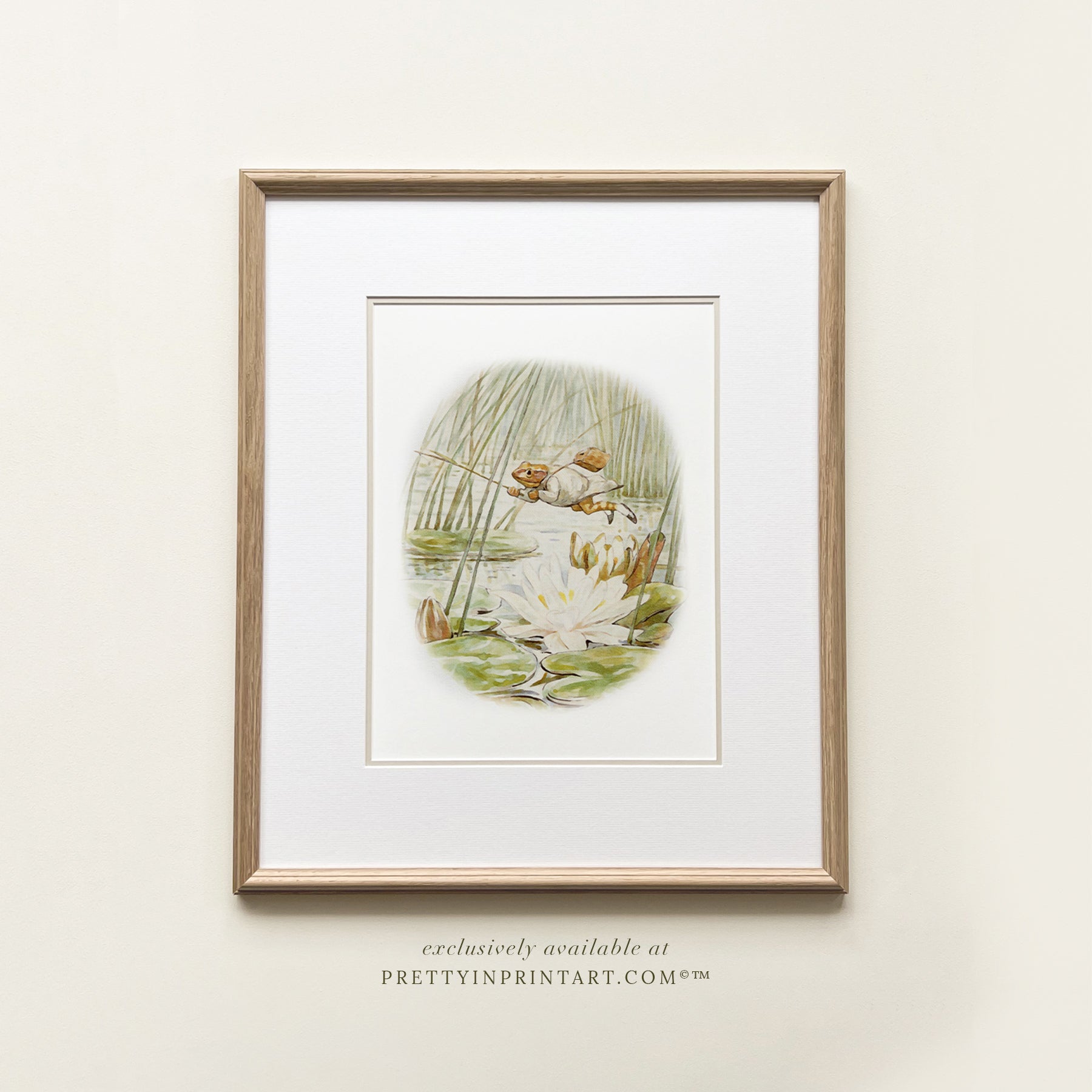 Johnny Town Mouse Nursery Art | Custom Frame