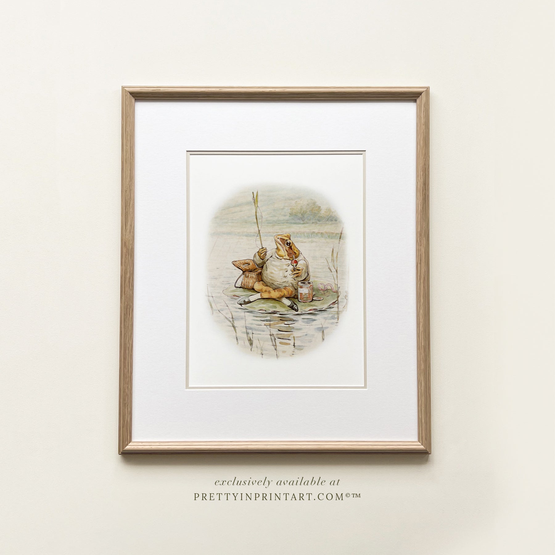 Johnny Town Mouse Nursery Art | Custom Frame