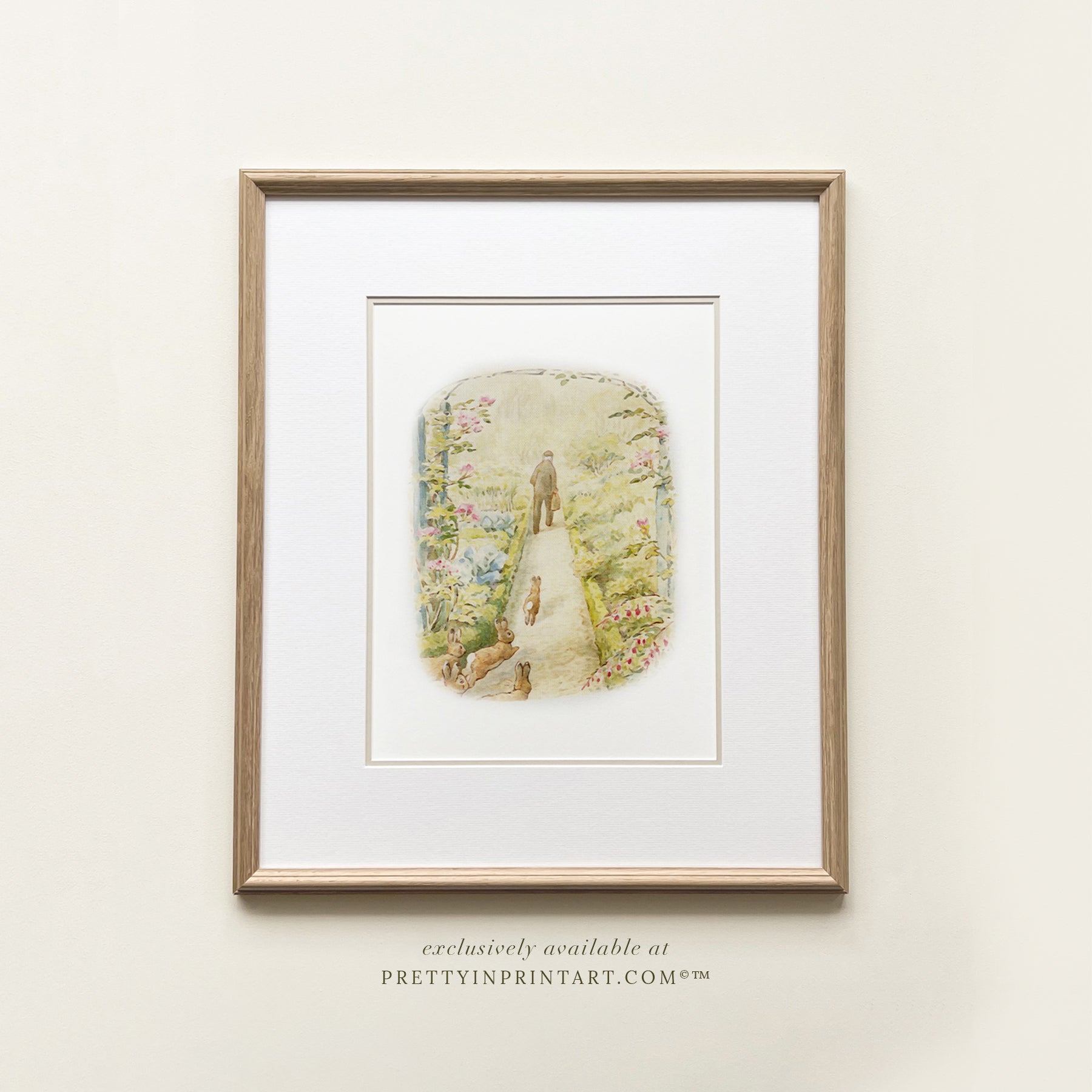 Johnny Town Mouse Nursery Art | Custom Frame