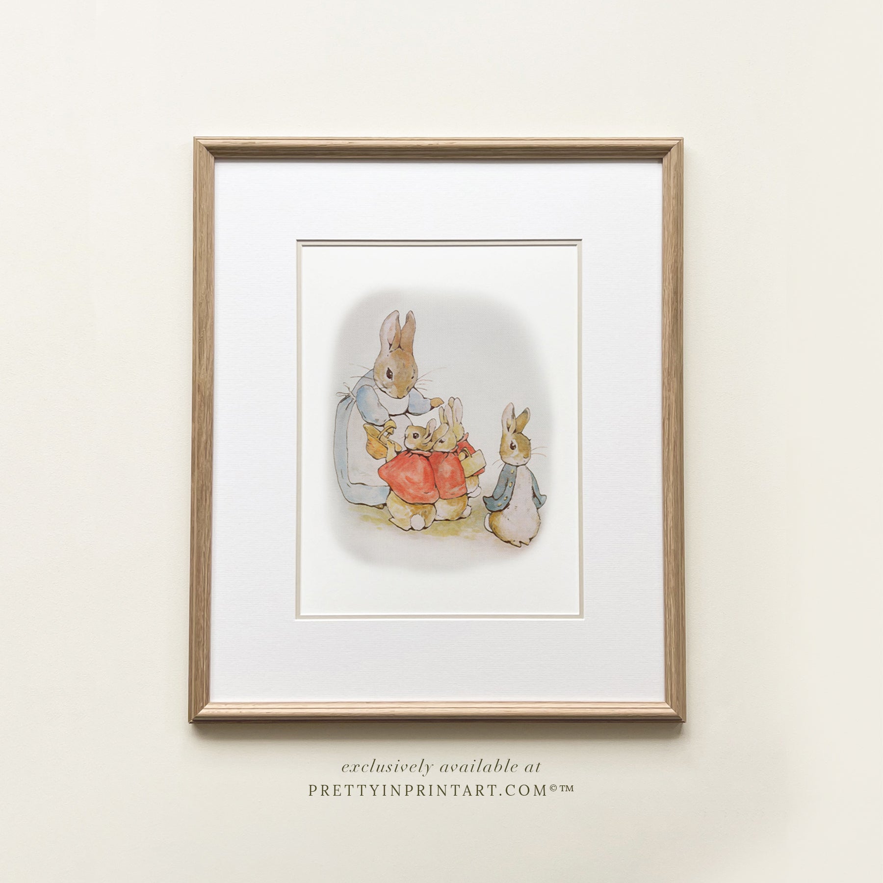 Johnny Town Mouse Nursery Art | Custom Frame